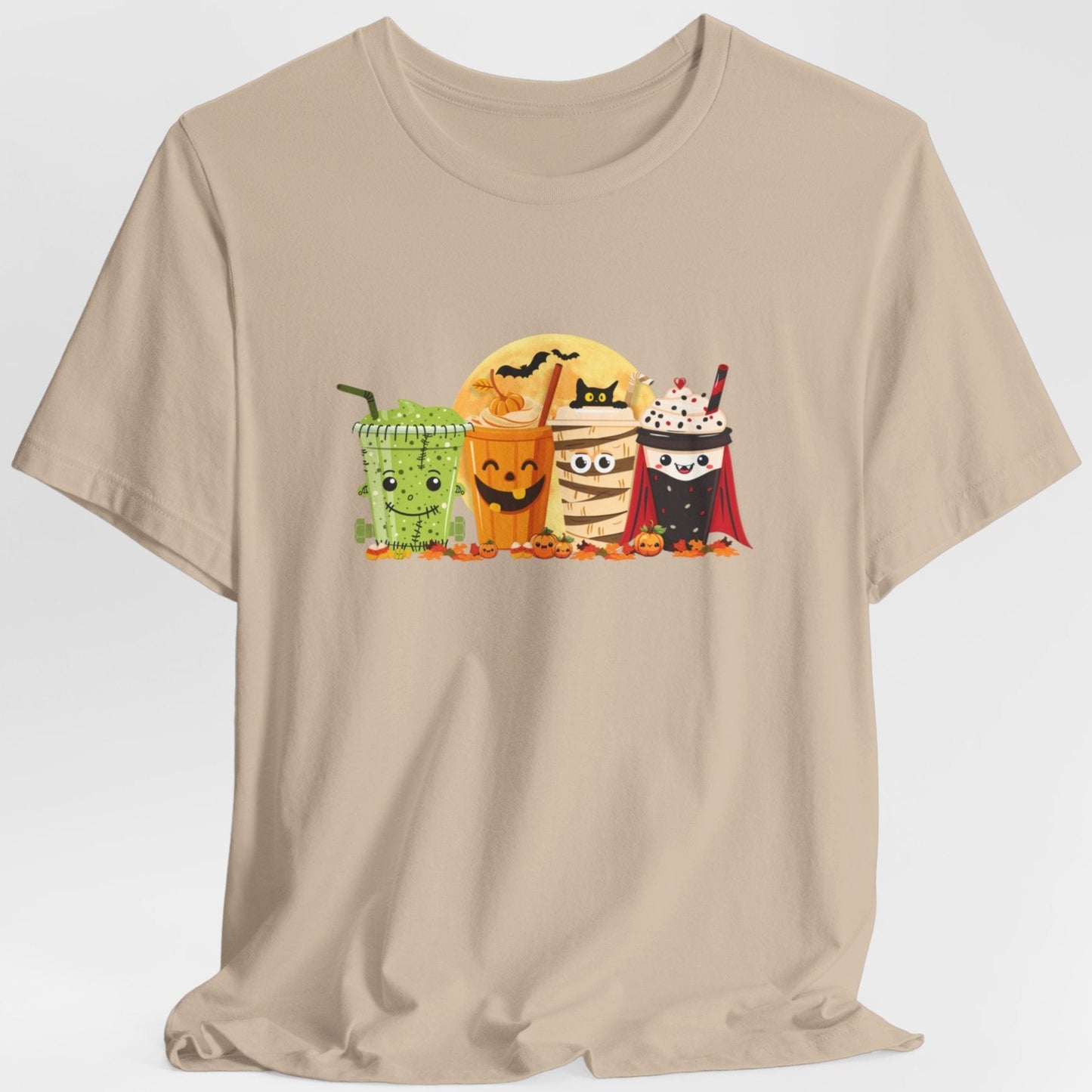 Halloween Monster Coffee Shirt Unisex Crew