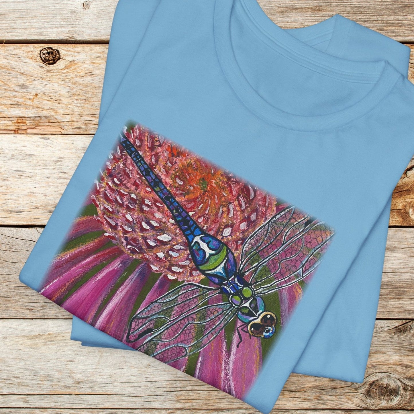 Dragonfly TShirt - Garden Jewel from Mama Mosaic Artworks - Unisex Crew