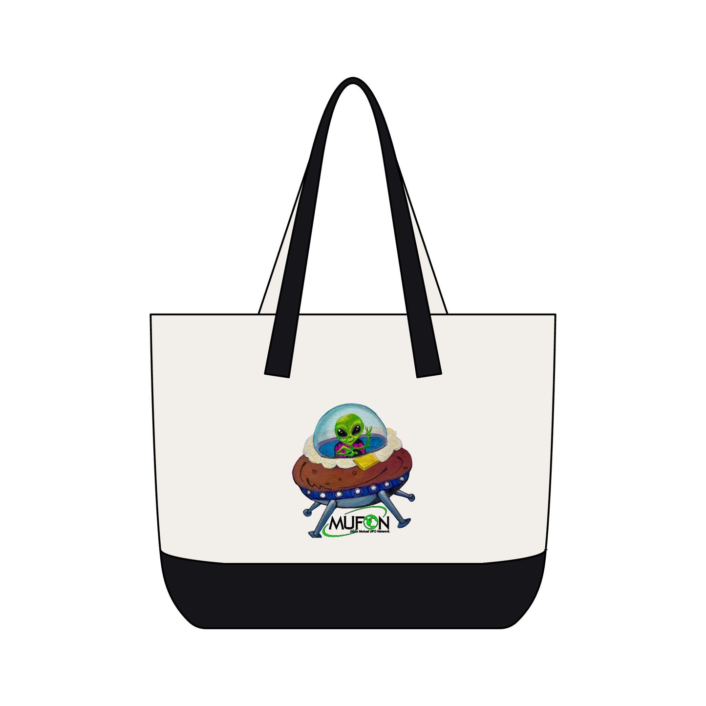 MUFON Idaho Spudly Zippered Canvas Tote