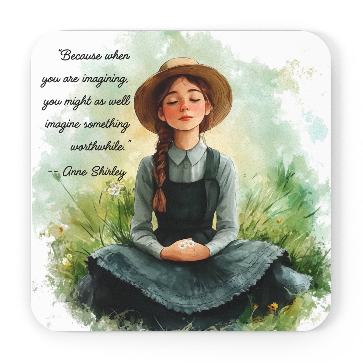 Anne of Green Gables Coaster, High-gloss with Cork Back