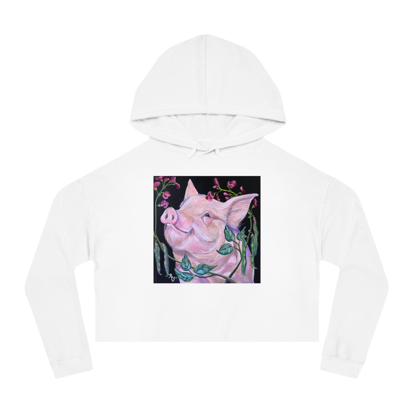 Pork in Beans - Women’s Cropped Hooded Sweatshirt