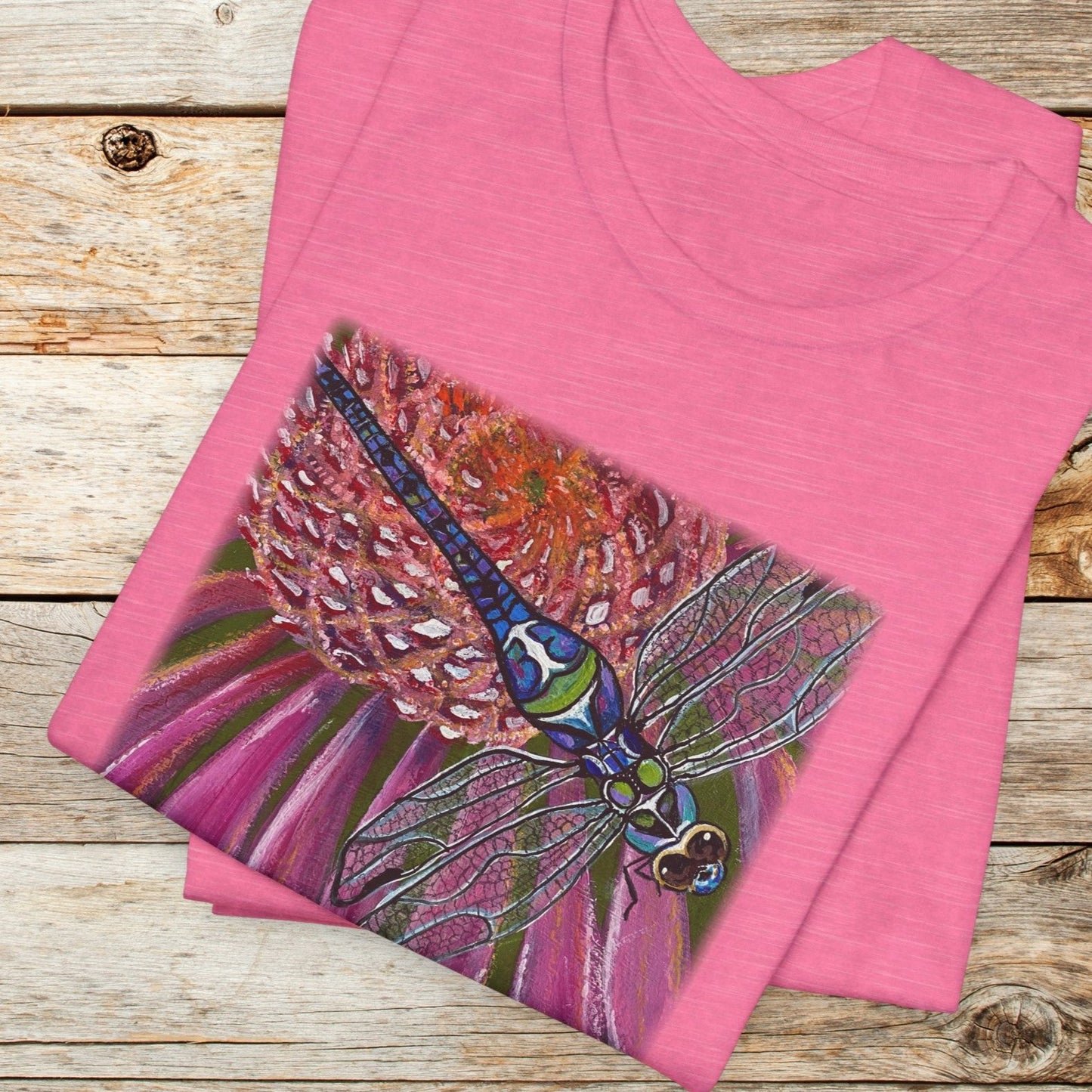Dragonfly TShirt - Garden Jewel from Mama Mosaic Artworks - Unisex Crew