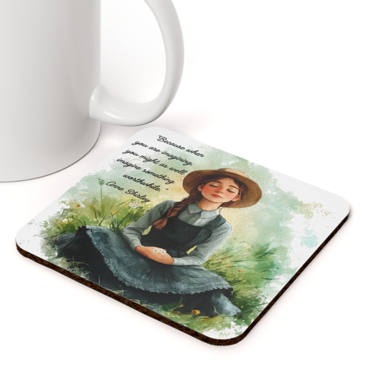 Anne of Green Gables Coaster, High-gloss with Cork Back