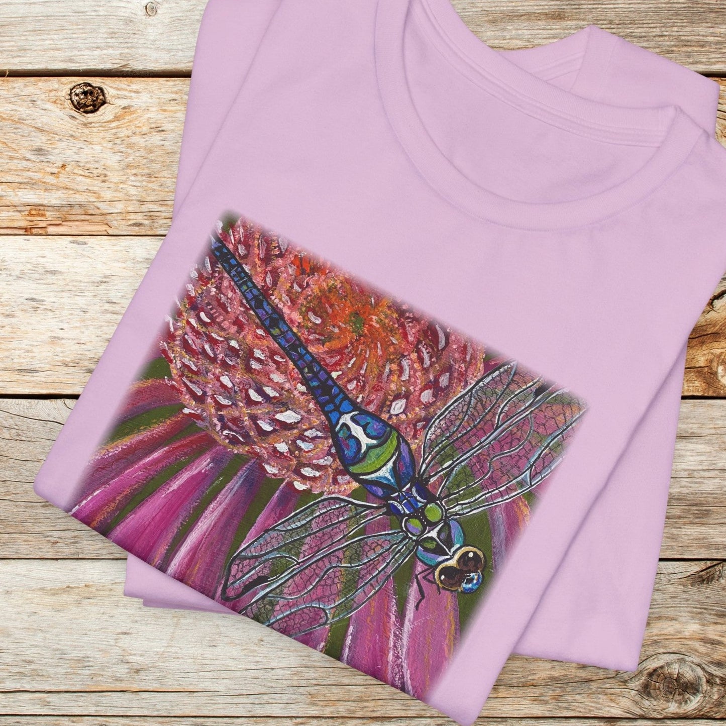 Dragonfly TShirt - Garden Jewel from Mama Mosaic Artworks - Unisex Crew