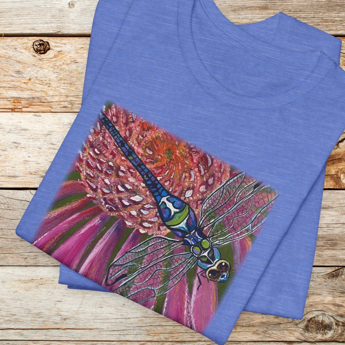 Dragonfly TShirt - Garden Jewel from Mama Mosaic Artworks - Unisex Crew