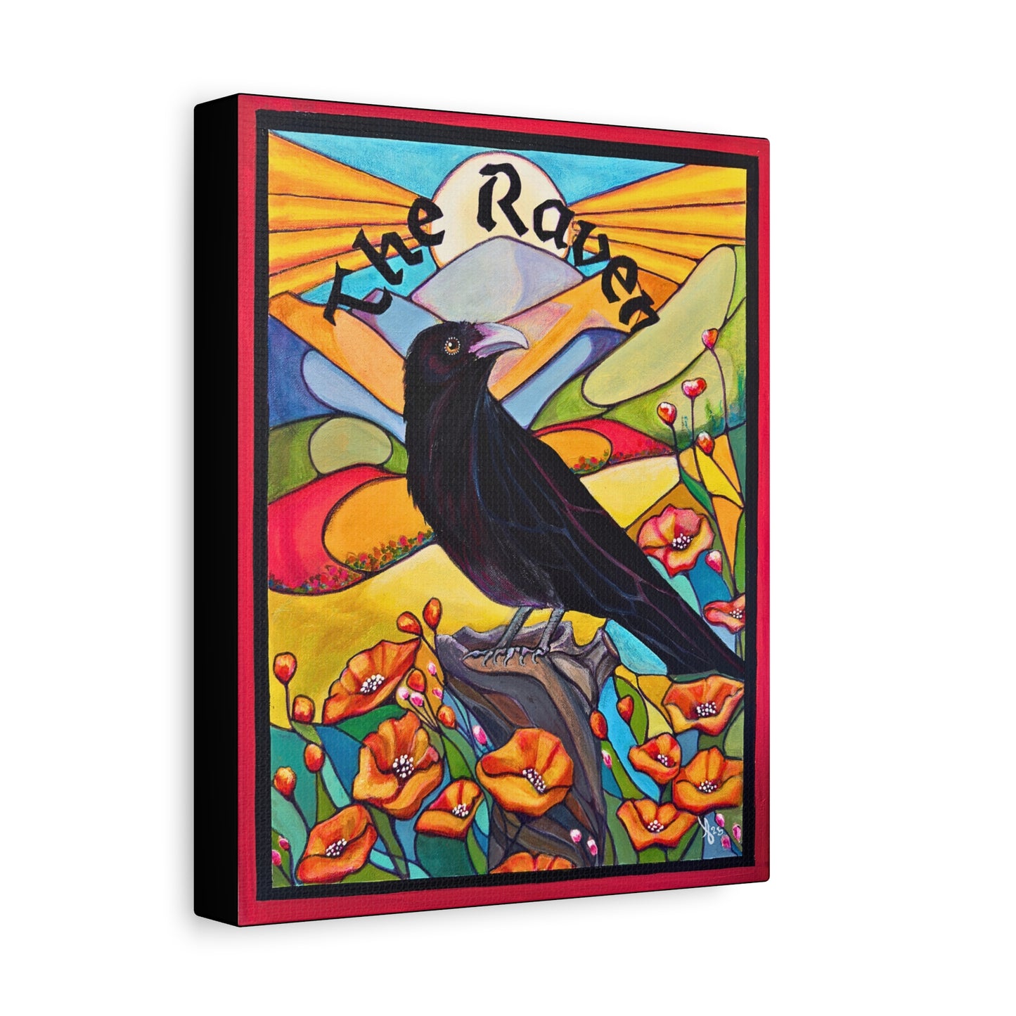 Tarot The Raven Canvas Wall Art