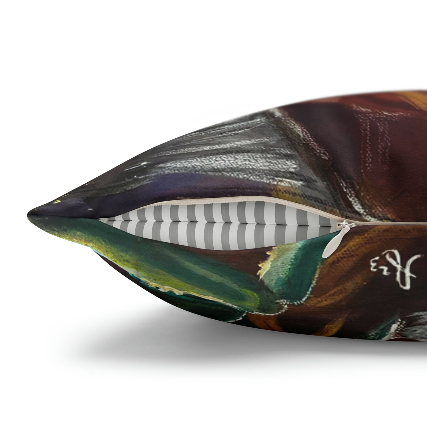 Sedona Fox Throw Pillow Cover - Faux Suede - 3 Sizes - Fox at Cathedral Rock from Mama Mosaic Artworks