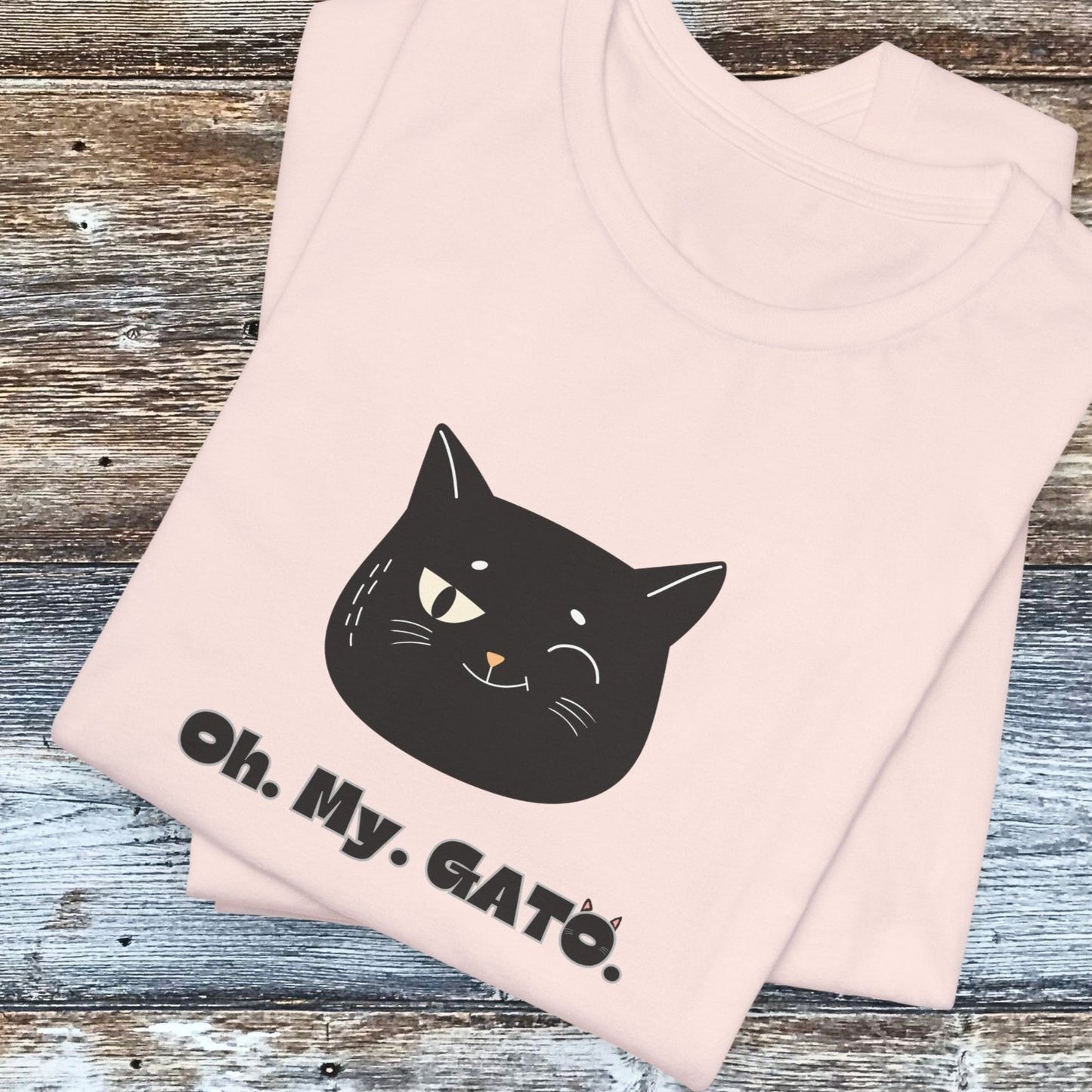 Black Cat TShirt - Oh My Gato Unisex Crew