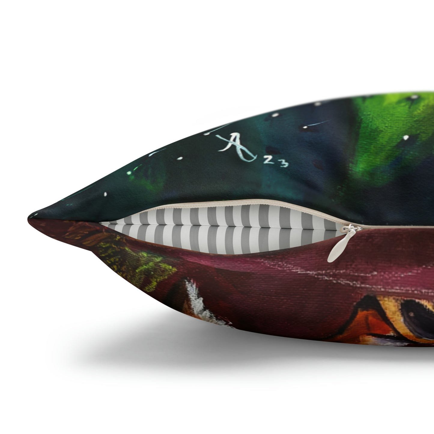 Sedona Coyote Throw Pillow Cover - Faux Suede - 3 Sizes - Coyote at Coffee Pot Rock from Mama Mosaic Artworks