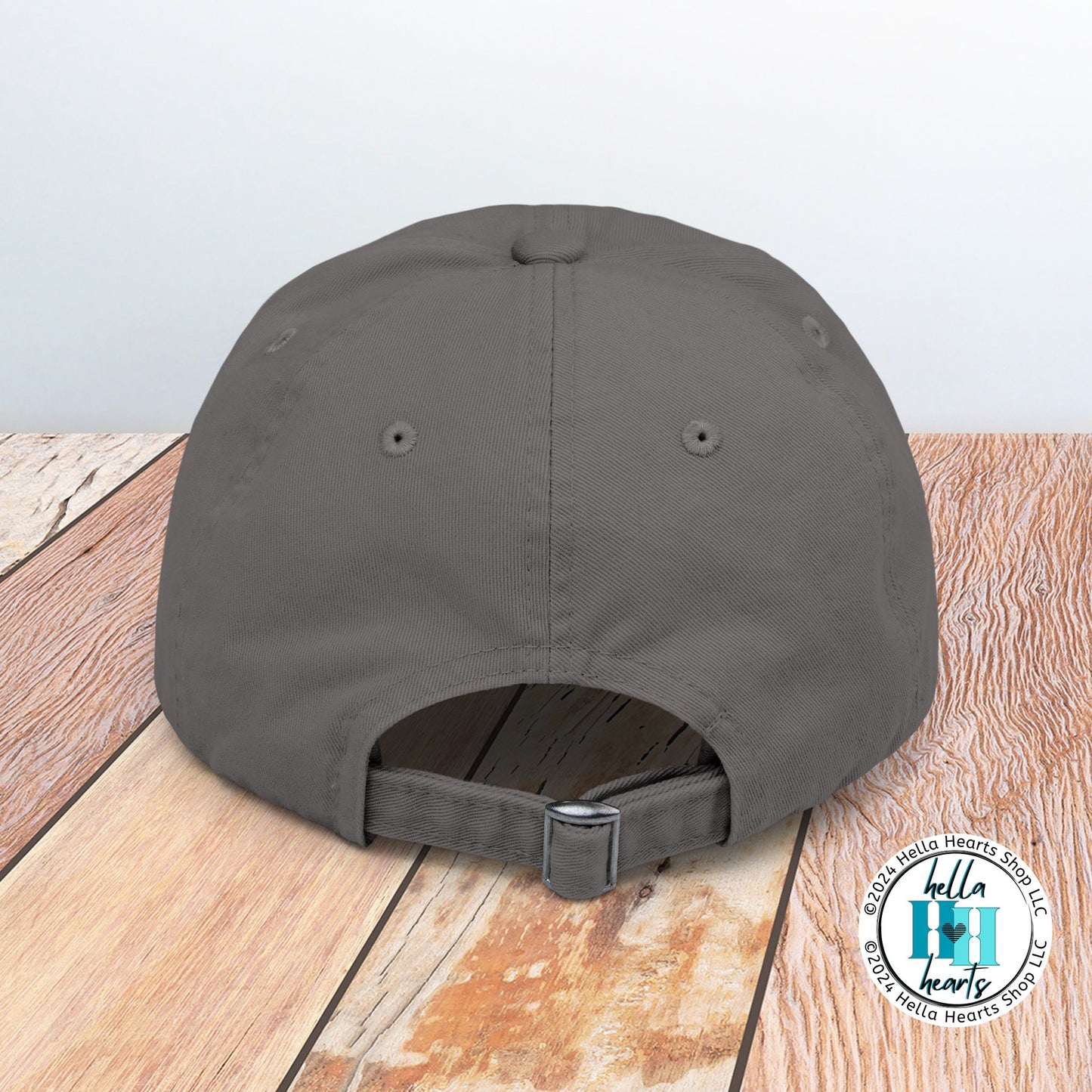 Queen of Hearts with Crown Distressed Cap - Adjustable