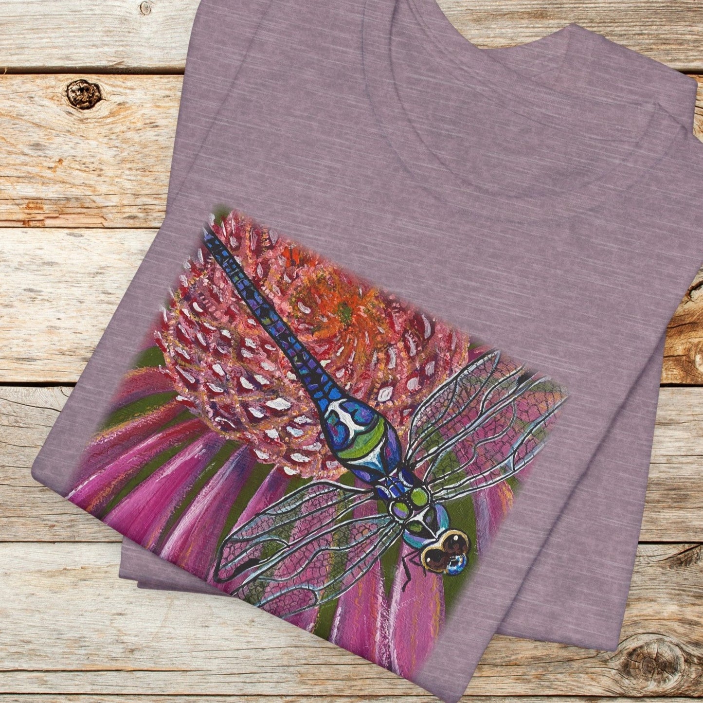 Dragonfly TShirt - Garden Jewel from Mama Mosaic Artworks - Unisex Crew