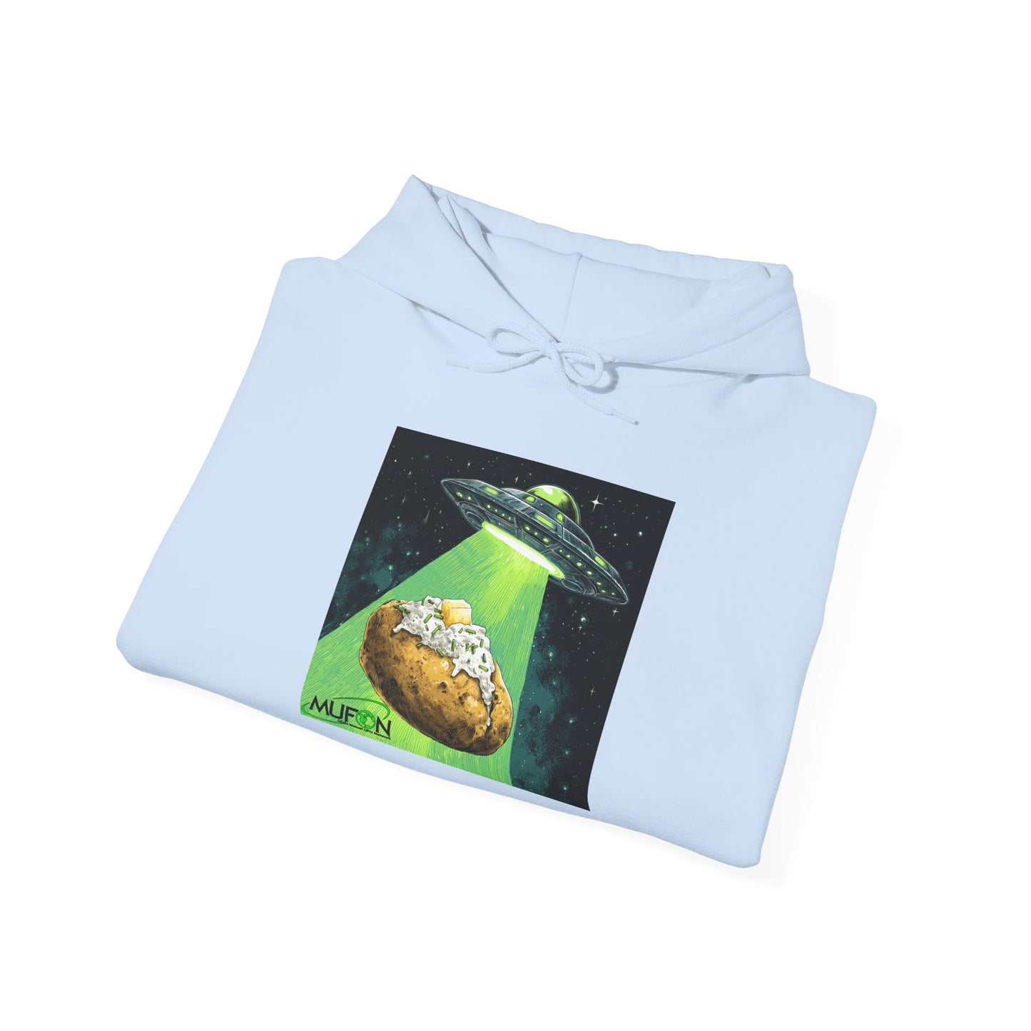 MUFON Idaho Baked Potato UFO Hooded Sweatshirt, Unisex