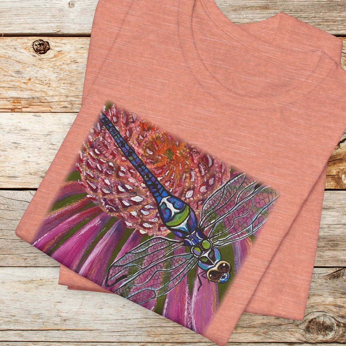 Dragonfly TShirt - Garden Jewel from Mama Mosaic Artworks - Unisex Crew