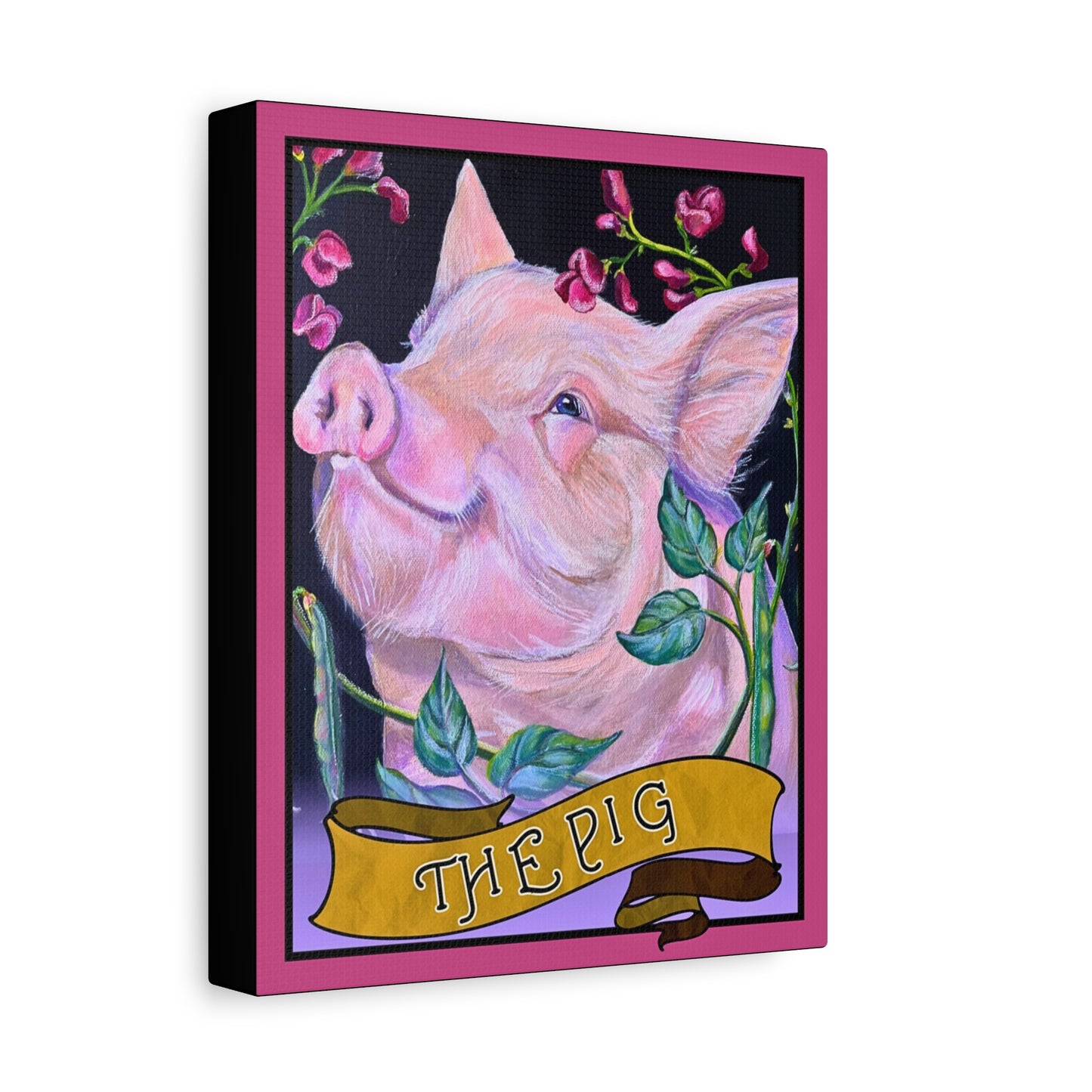 Tarot The Pig Canvas Wall Art