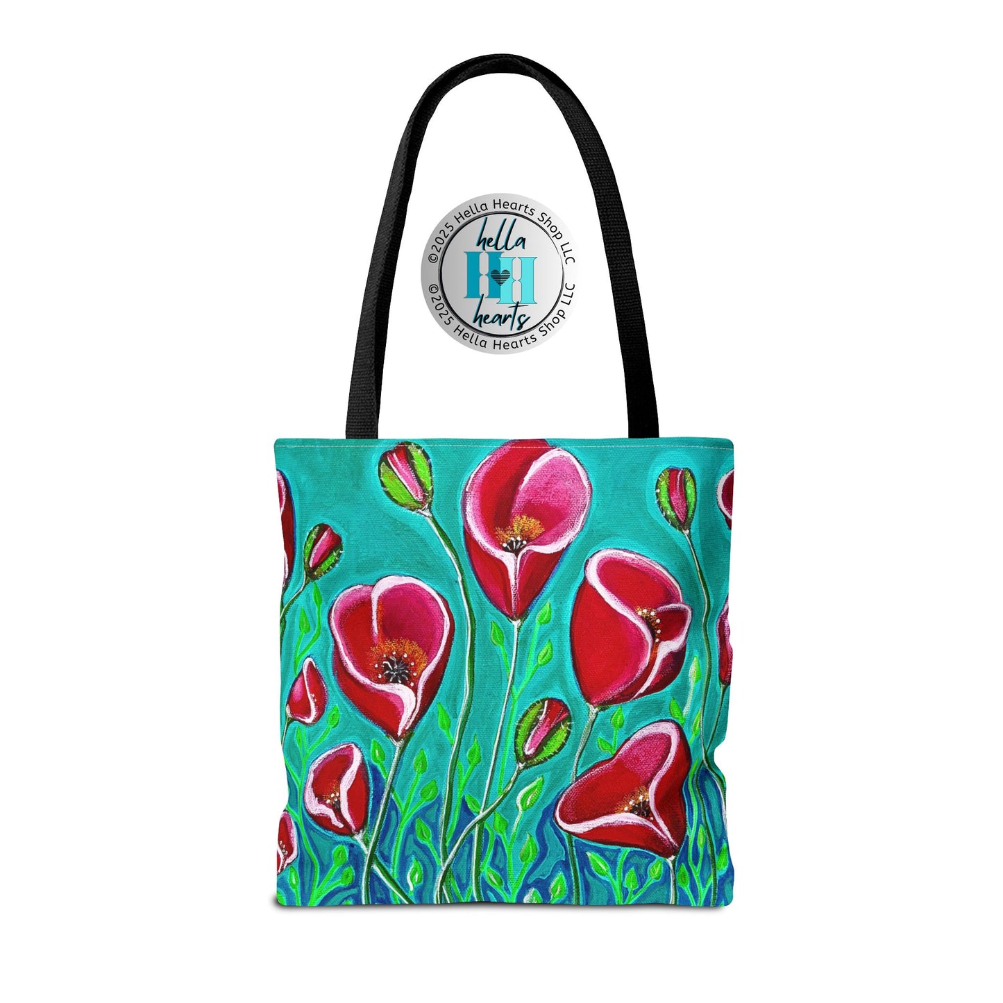 Poppies Tote Bag - Original Art, Poppies from Mama Mosaic Artworks - 3 Sizes