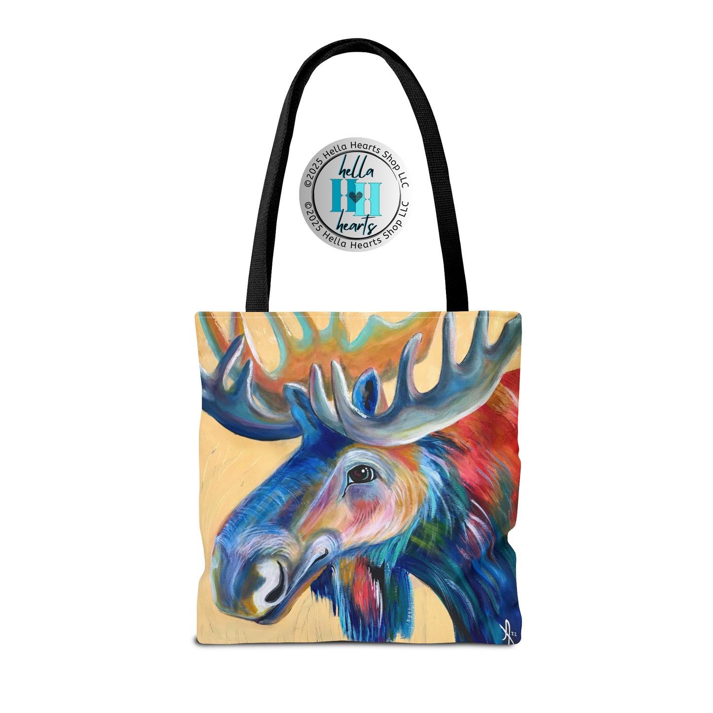 Moose Tote Bag - Original Art, Water Moose from Mama Mosaic Artworks - 3 Sizes