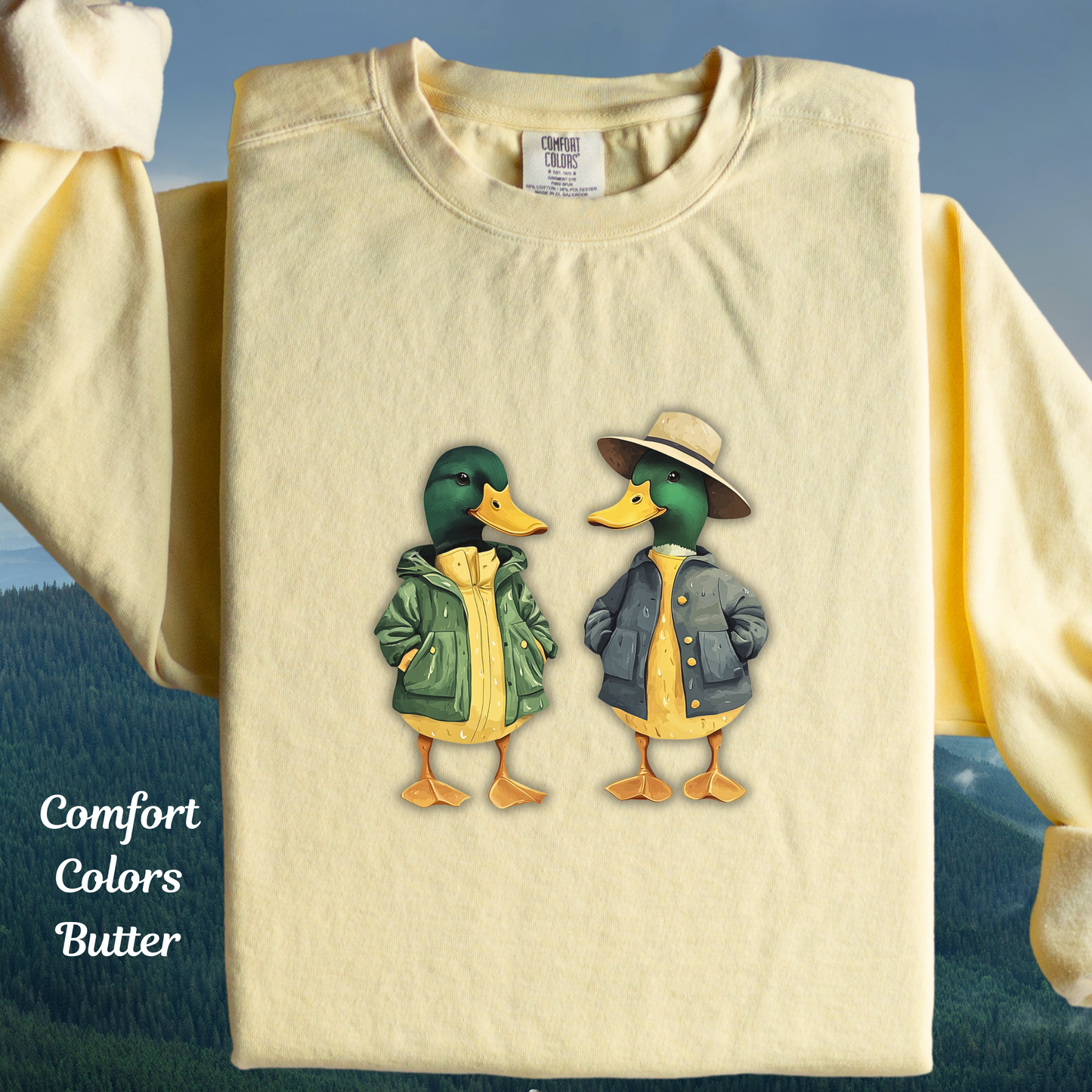Ducks Sweatshirt - Comfort Colors Unisex Crew