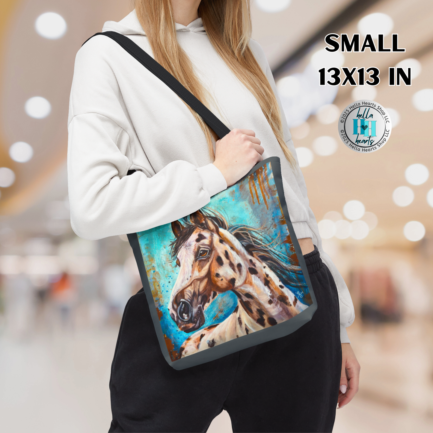 Appaloosa Horse Tote Bag - Original Art, Gypsy From Mama Mosaic Artworks - 3 Sizes