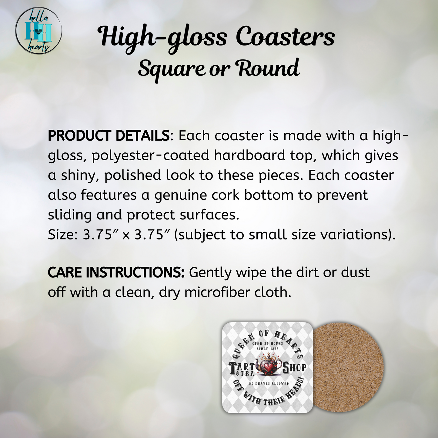 Anne of Green Gables Coaster, High-gloss with Cork Back
