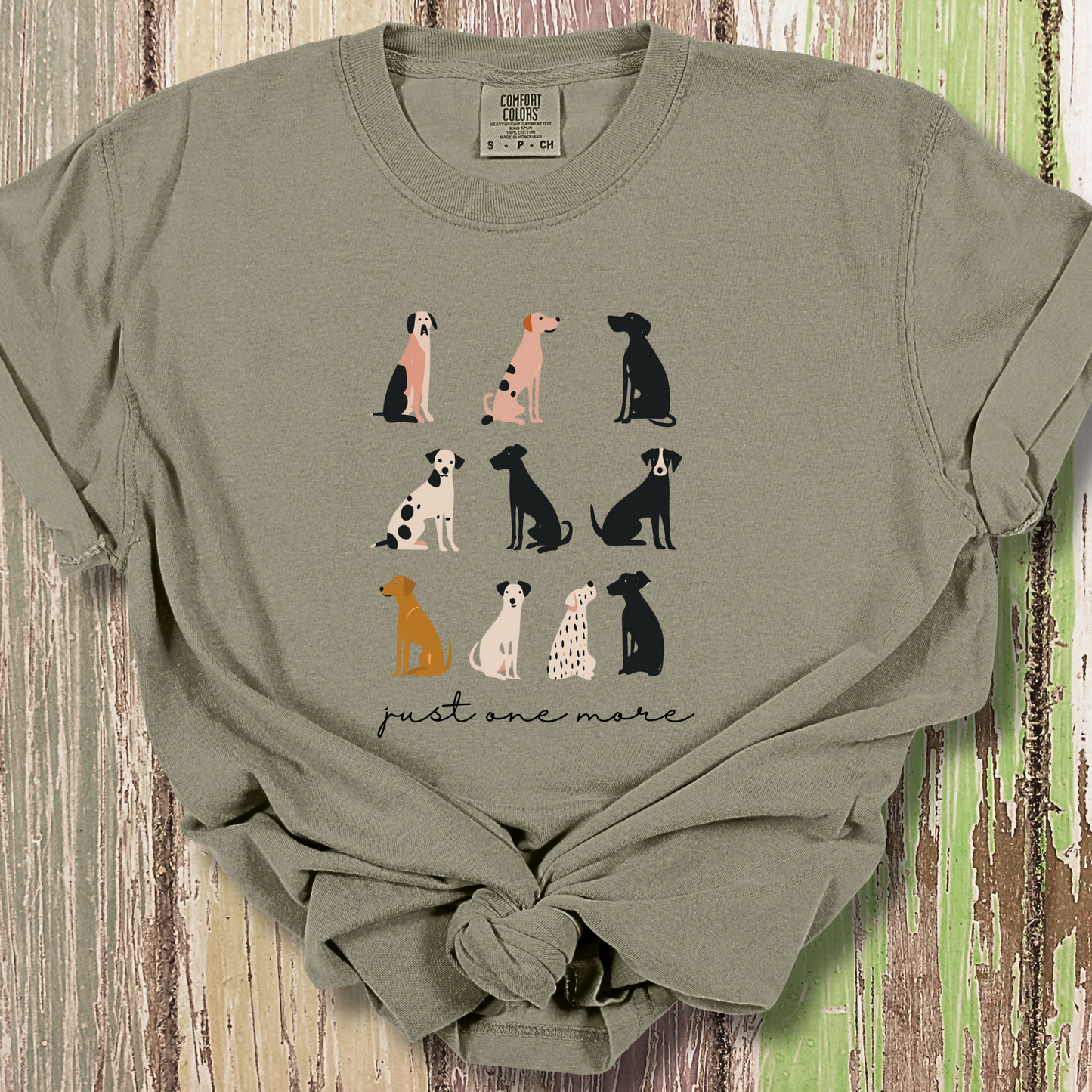 Dog Lover TShirt - Just One More Dog Comfort Colors Unisex Crew