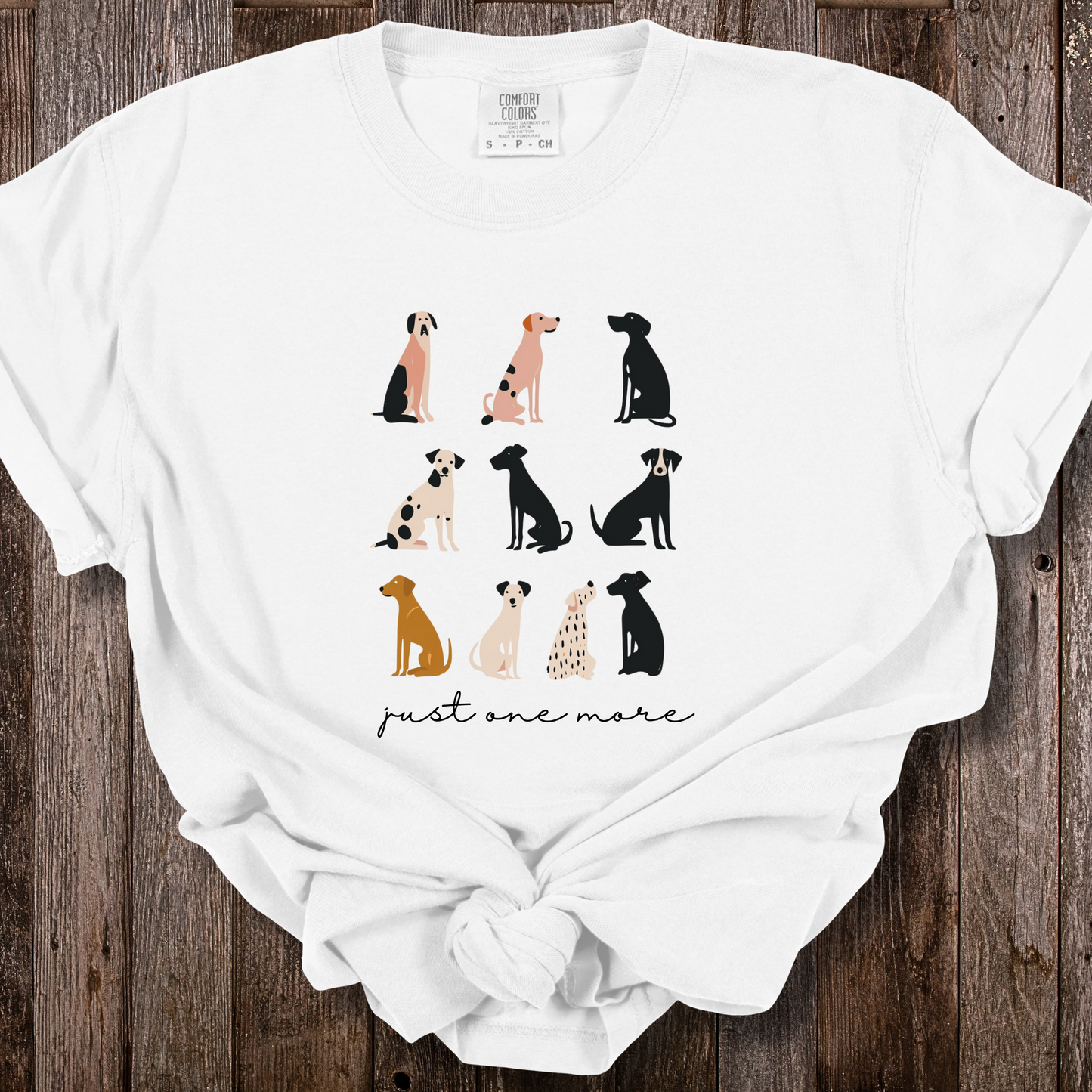 Dog Lover TShirt - Just One More Dog Comfort Colors Unisex Crew