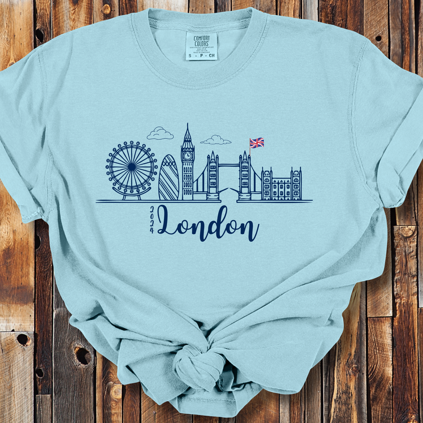 London Cityscape 2024 Trip Comfort Colors Unisex TShirt
