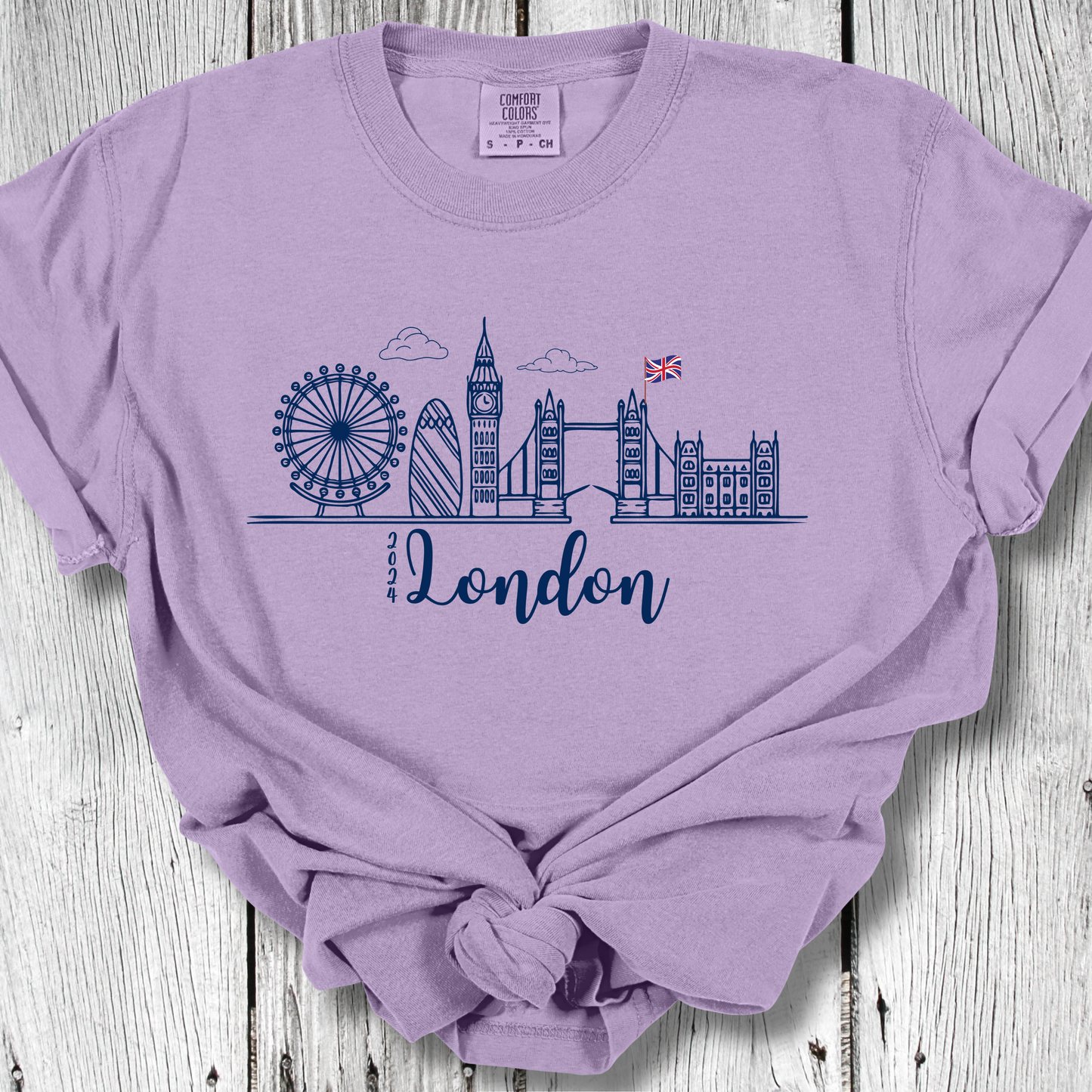 London Cityscape 2024 Trip Comfort Colors Unisex TShirt