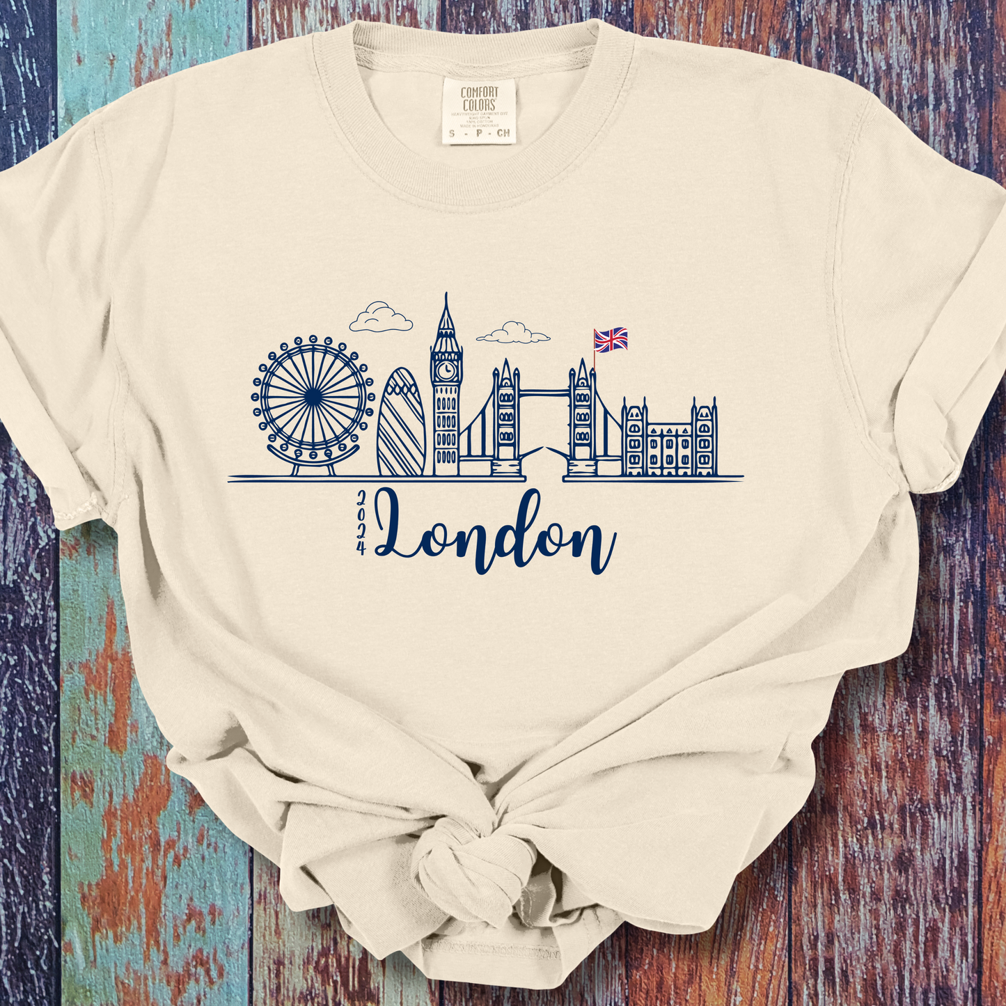London Cityscape 2024 Trip Comfort Colors Unisex TShirt