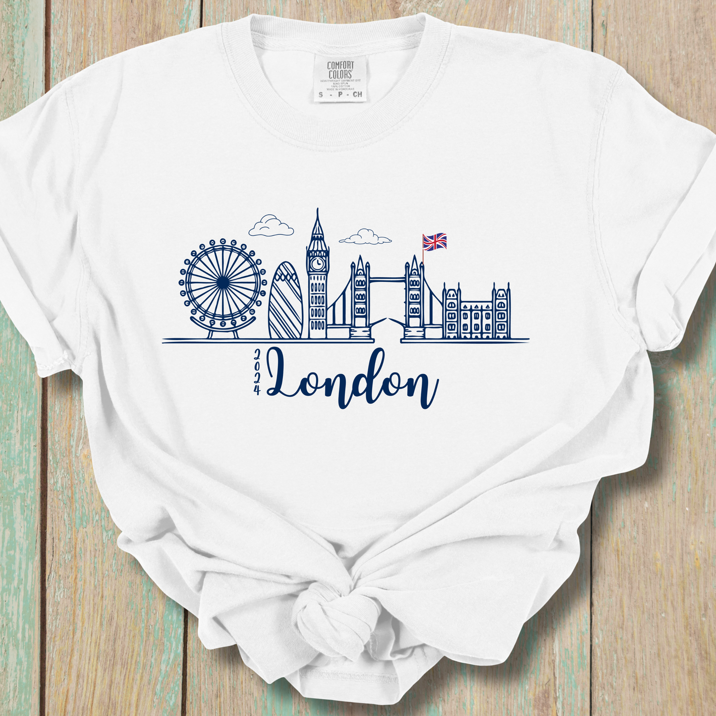 London Cityscape 2024 Trip Comfort Colors Unisex TShirt