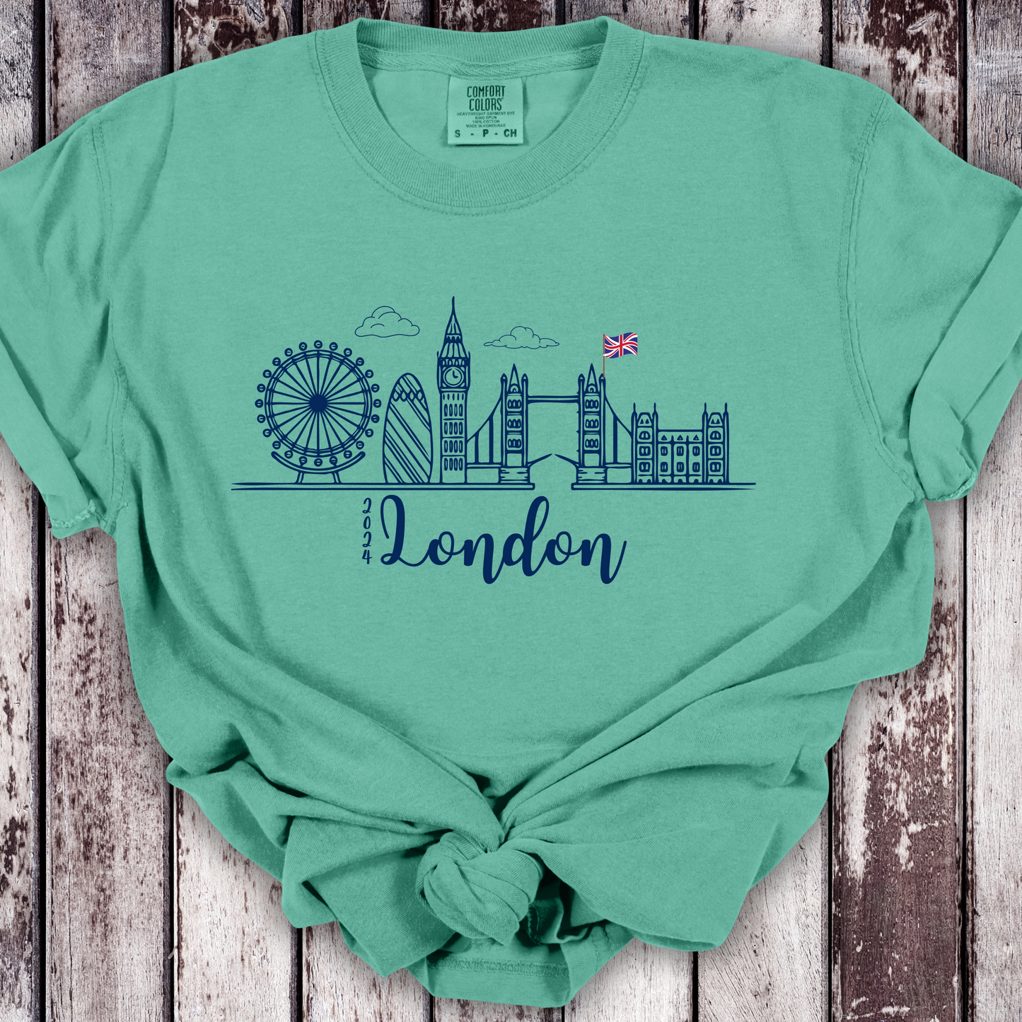 London Cityscape 2024 Trip Comfort Colors Unisex TShirt
