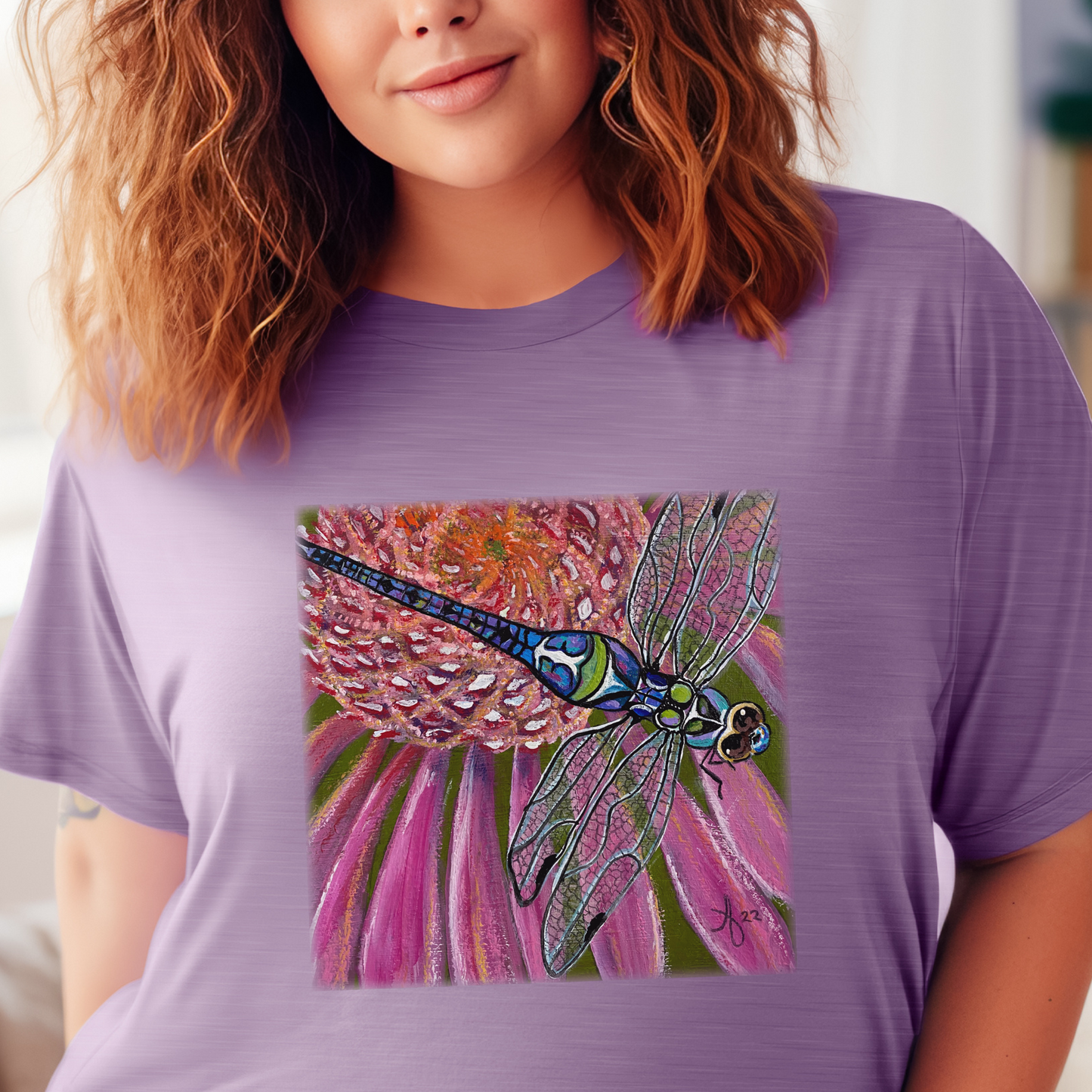 Dragonfly TShirt - Garden Jewel from Mama Mosaic Artworks - Unisex Crew
