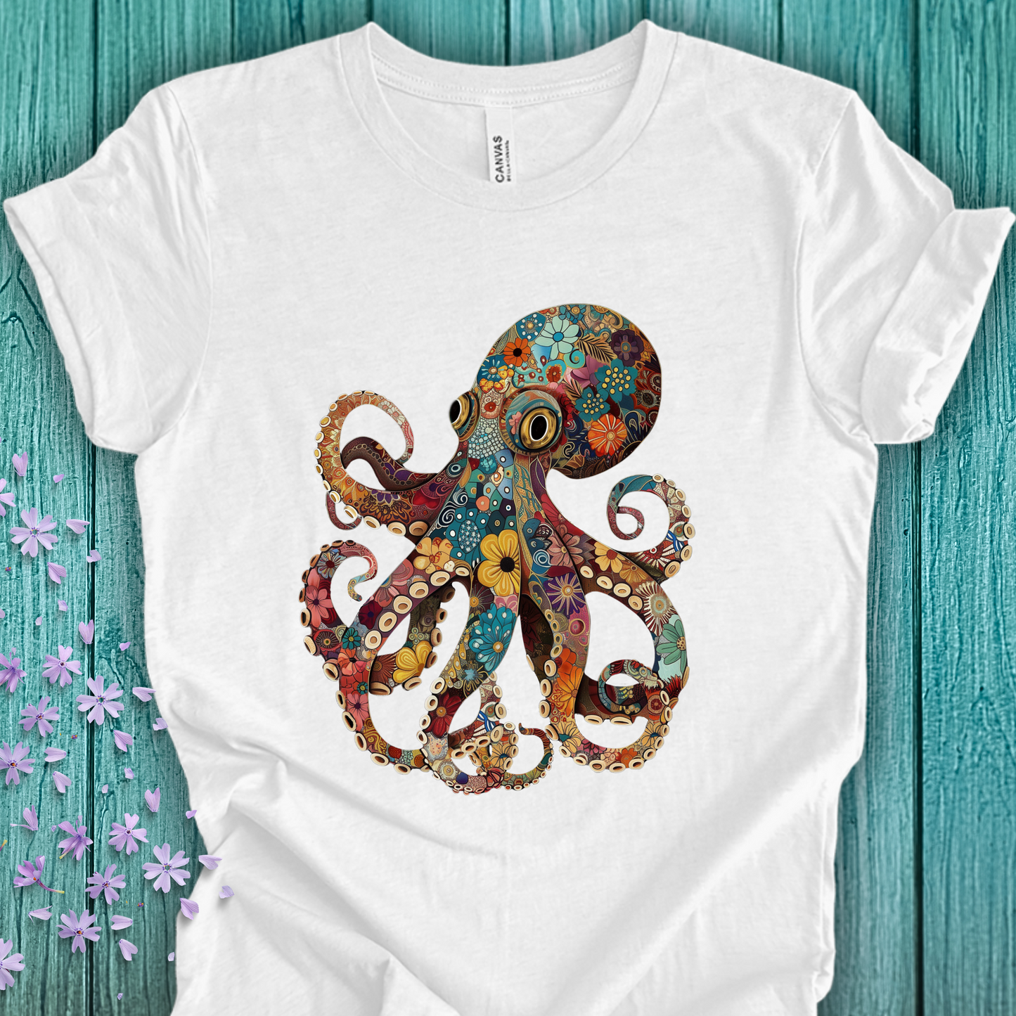 Octopus Shirt - Funky Pattern Unisex Crew