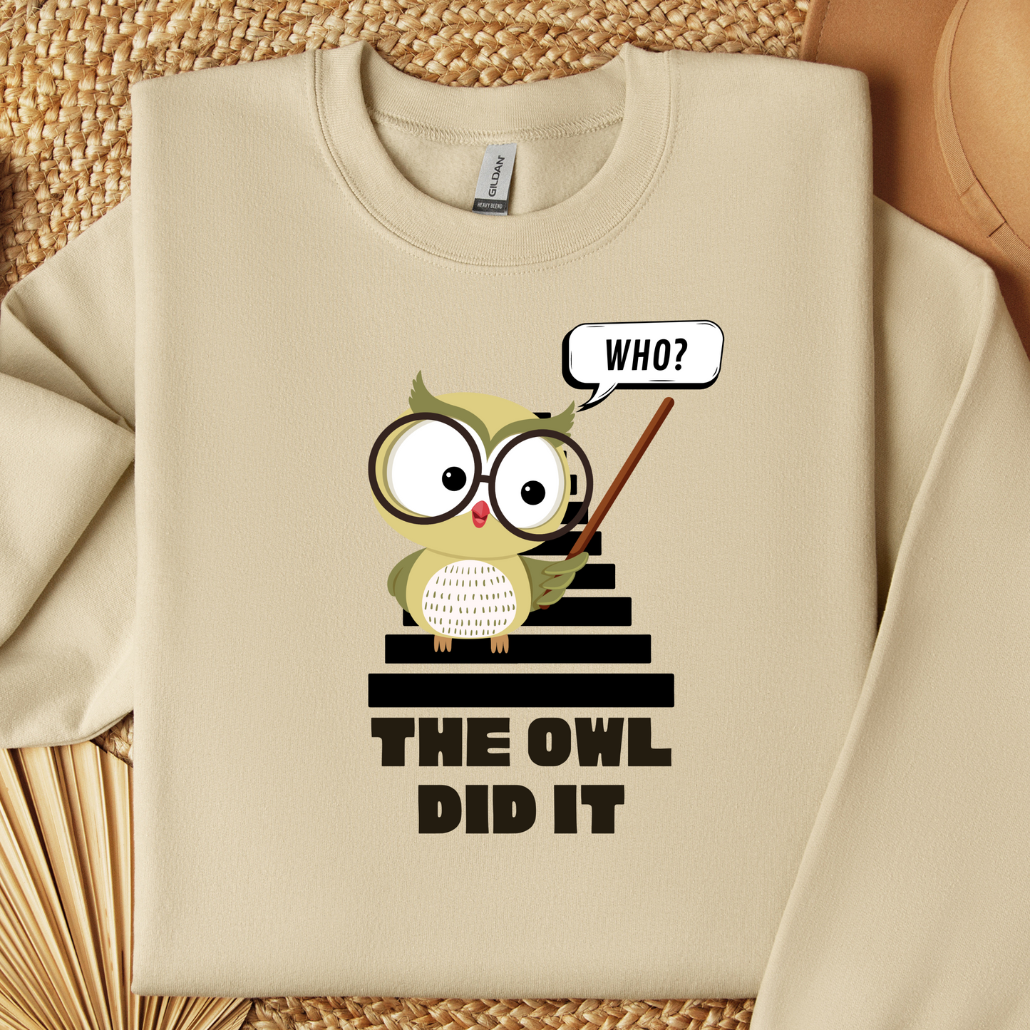 The Staircase Sweatshirt - The Owl Did It Unisex Crew
