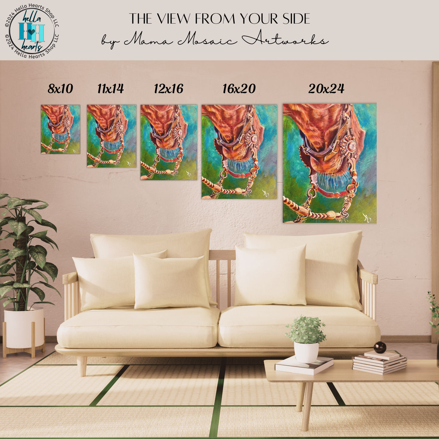 Fine Art Canvas - The View From Your Side from Mama Mosaic Artworks
