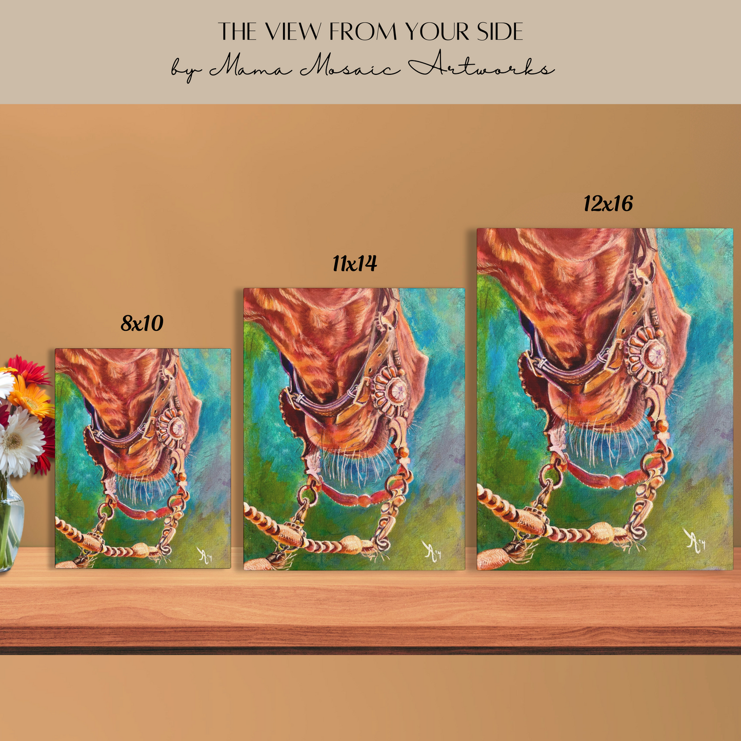 Fine Art Canvas - The View From Your Side from Mama Mosaic Artworks