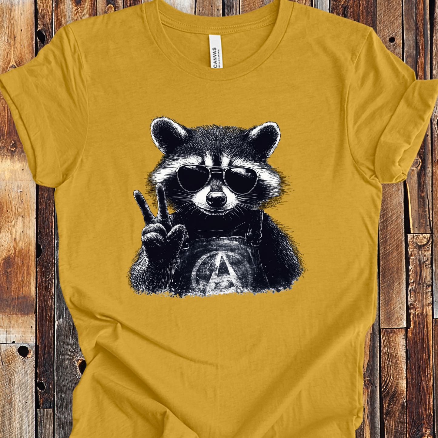 Anarchy Raccoon Shirt - Unisex Crew