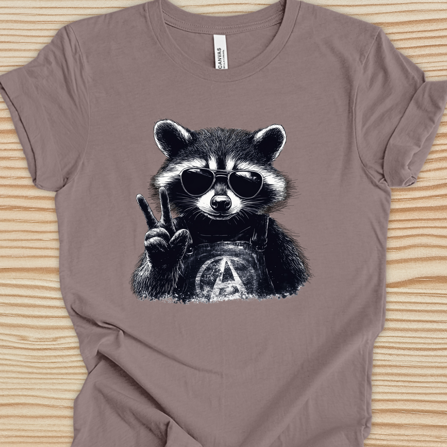 Anarchy Raccoon Shirt - Unisex Crew