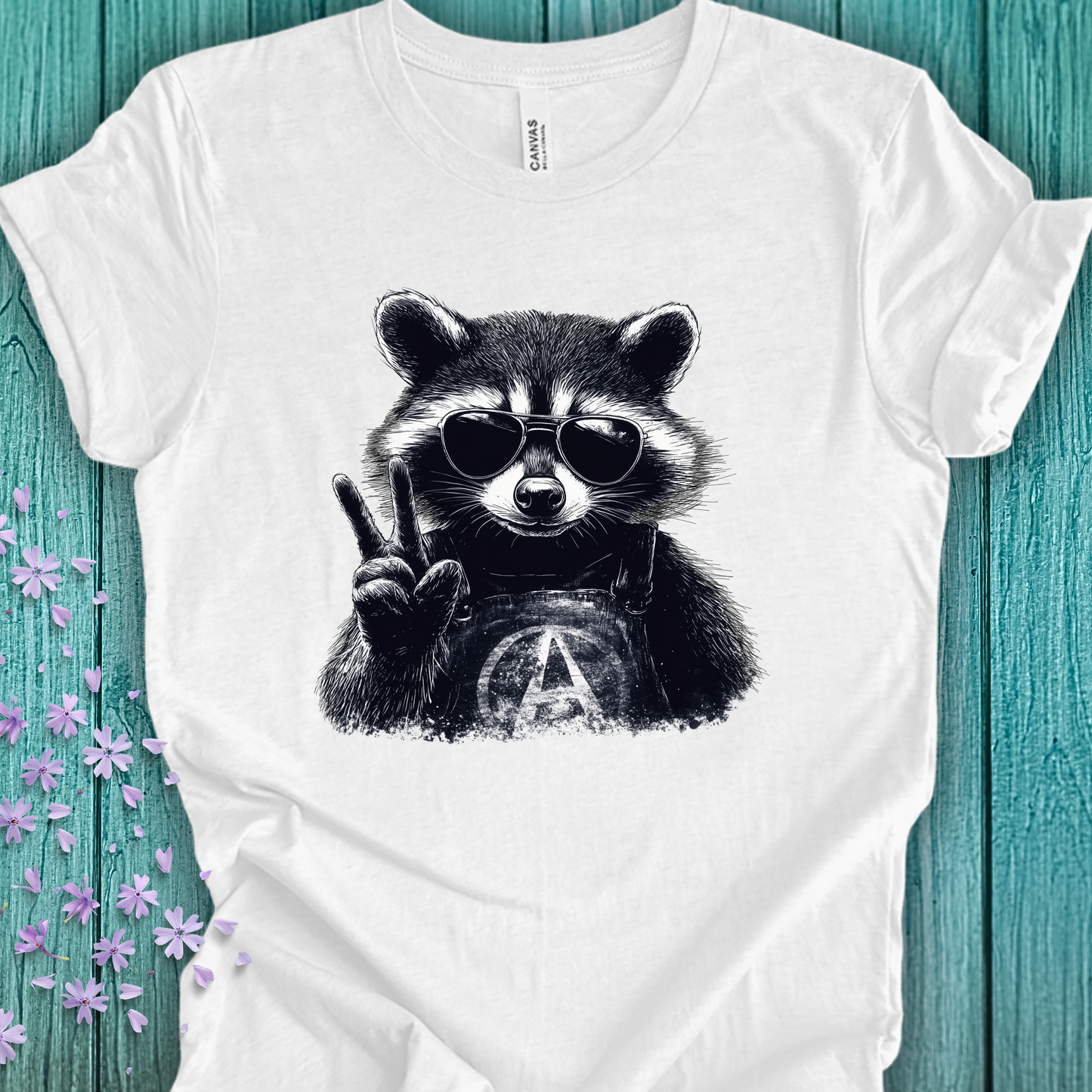 Anarchy Raccoon Shirt - Unisex Crew