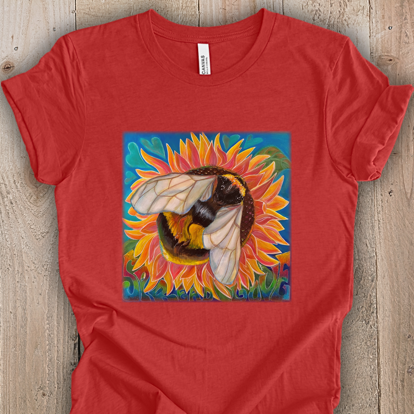 Bee Unisex TShirt - Bees Spread Love from Mama Mosaic Artworks