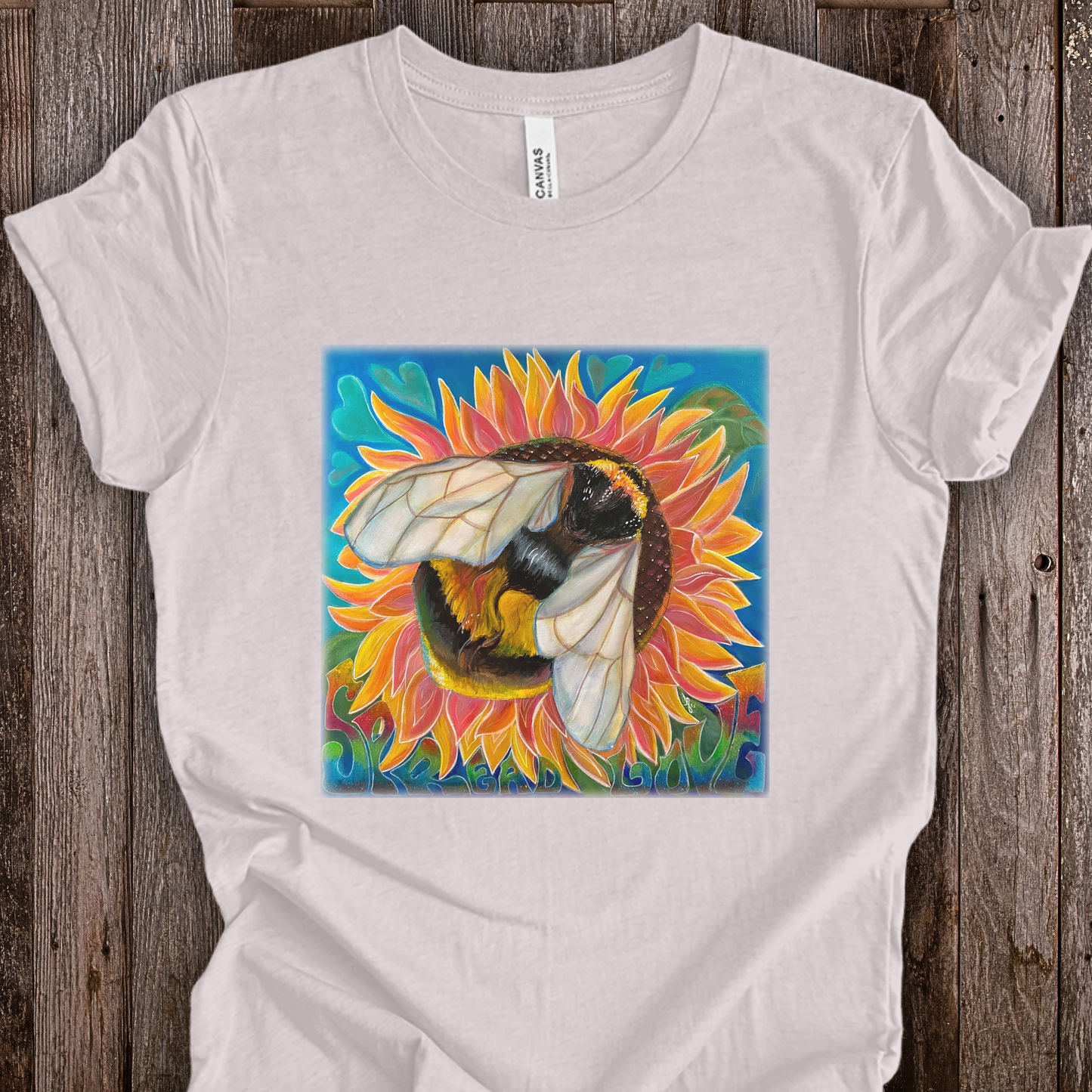 Bee Unisex TShirt - Bees Spread Love from Mama Mosaic Artworks