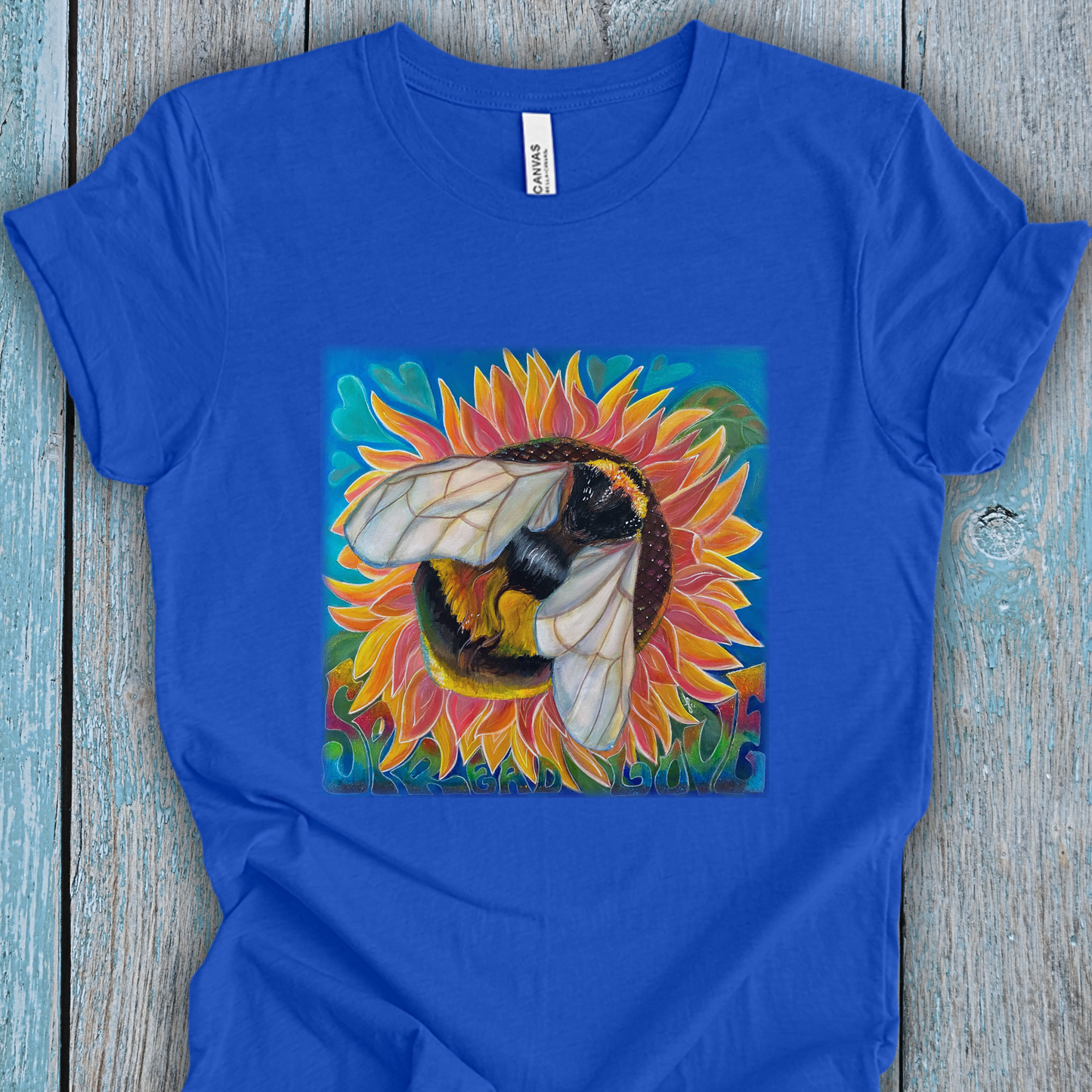 Bee Unisex TShirt - Bees Spread Love from Mama Mosaic Artworks