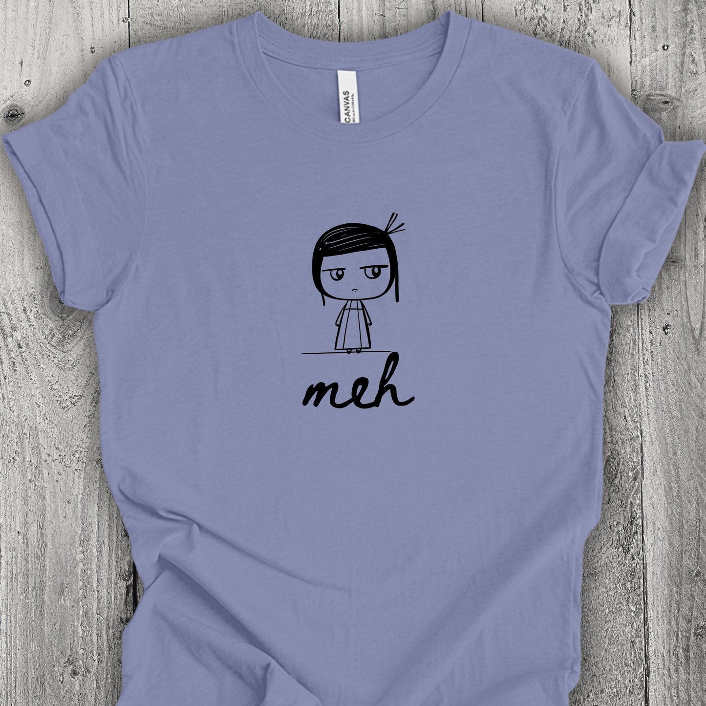 Unhinged Girl Shirt - Meh Attitude - Unisex Crew