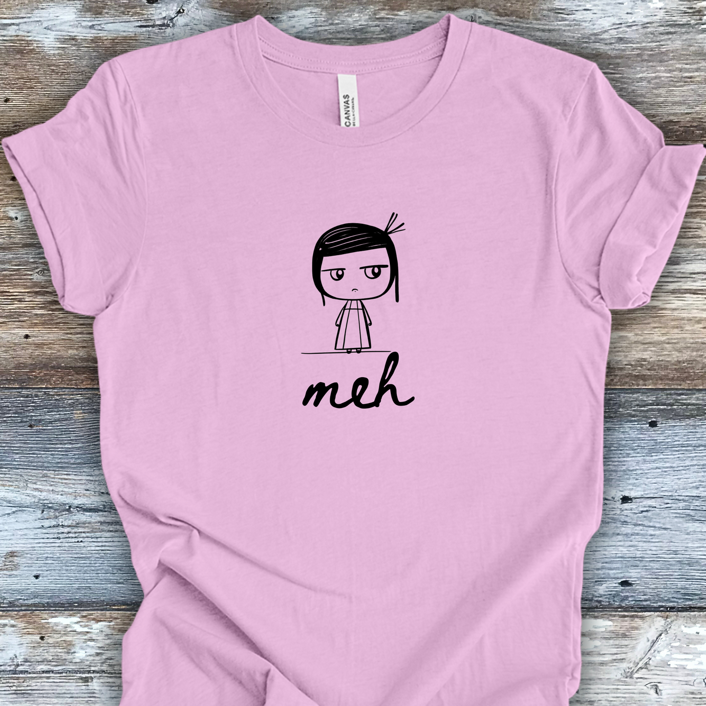 Unhinged Girl Shirt - Meh Attitude - Unisex Crew