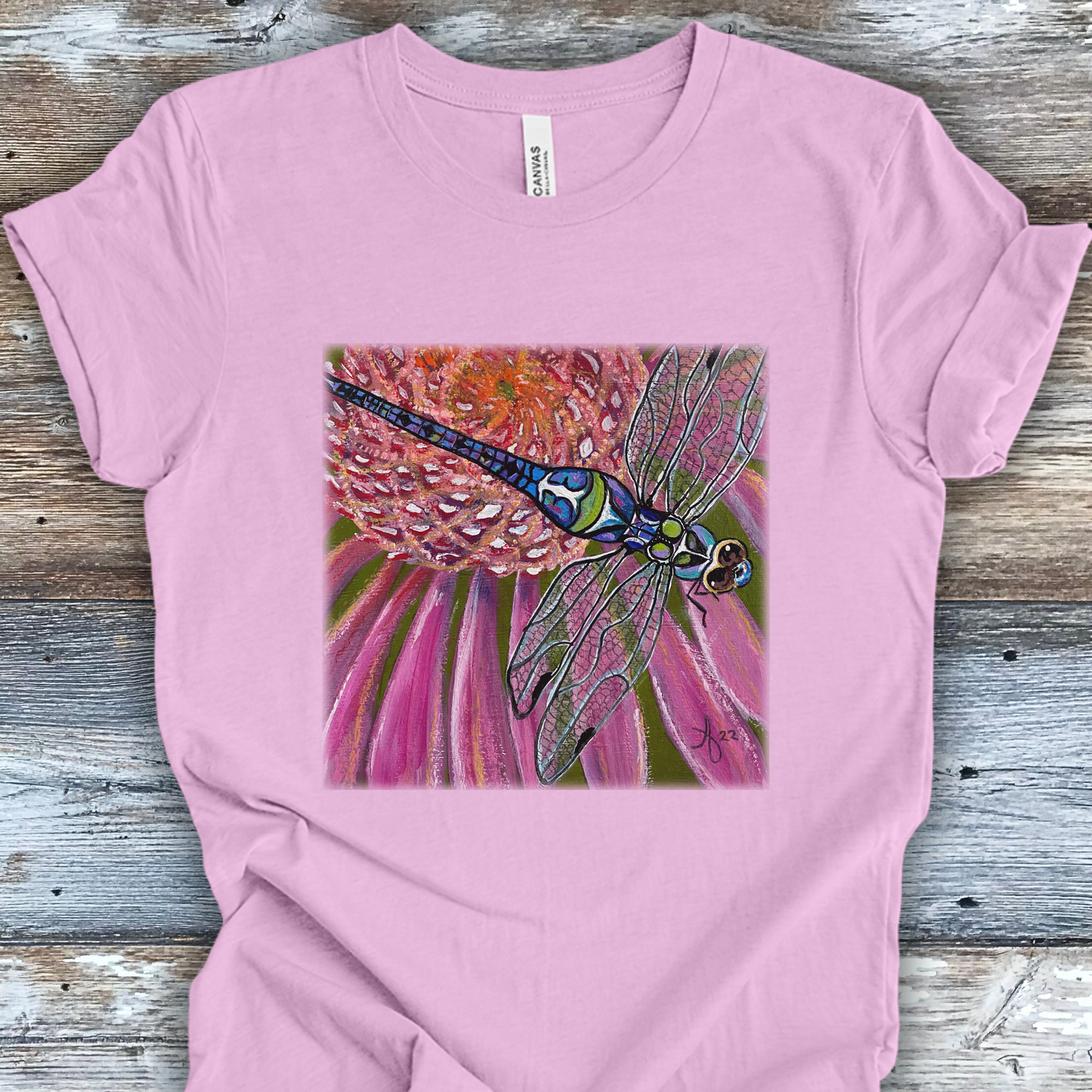 Dragonfly TShirt - Garden Jewel from Mama Mosaic Artworks - Unisex Crew