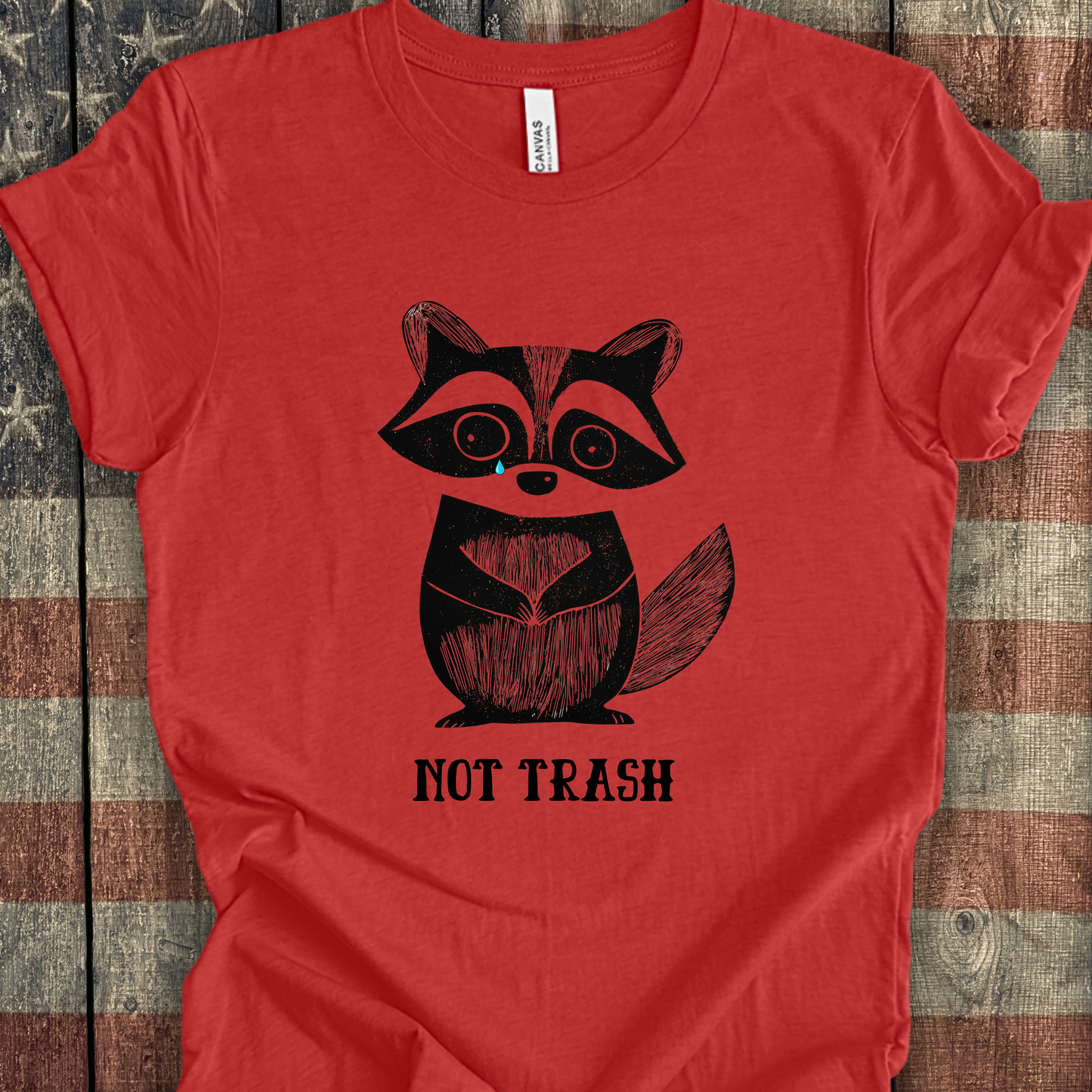 Feral Raccoon Shirt - Funny Not Trash - Unisex Crew