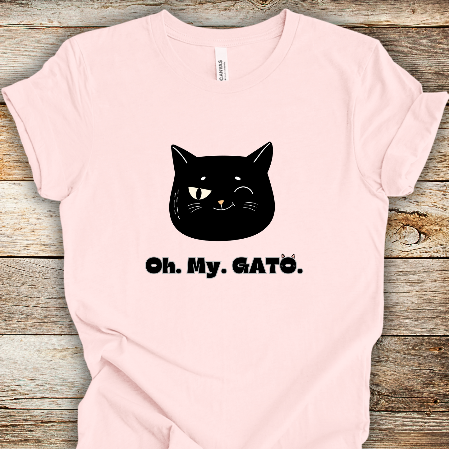 Black Cat TShirt - Oh My Gato Unisex Crew
