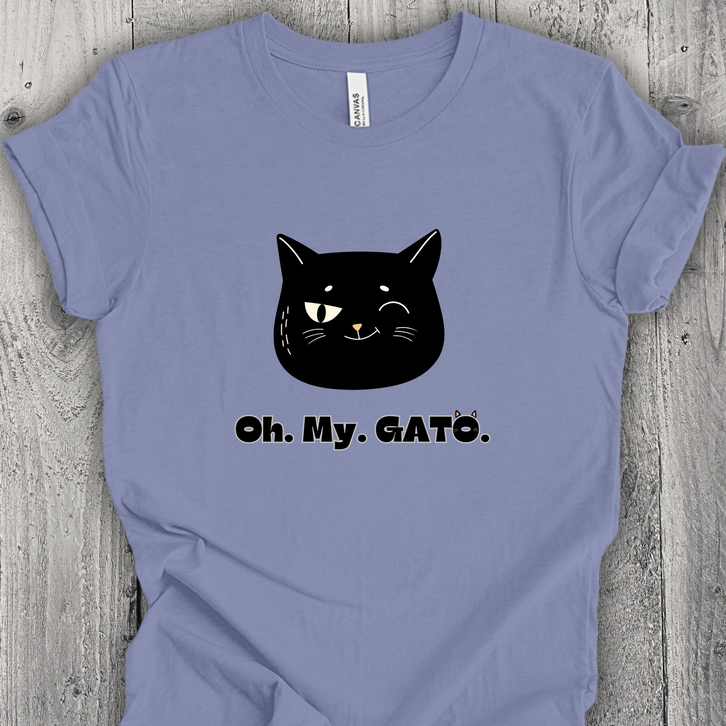 Black Cat TShirt - Oh My Gato Unisex Crew