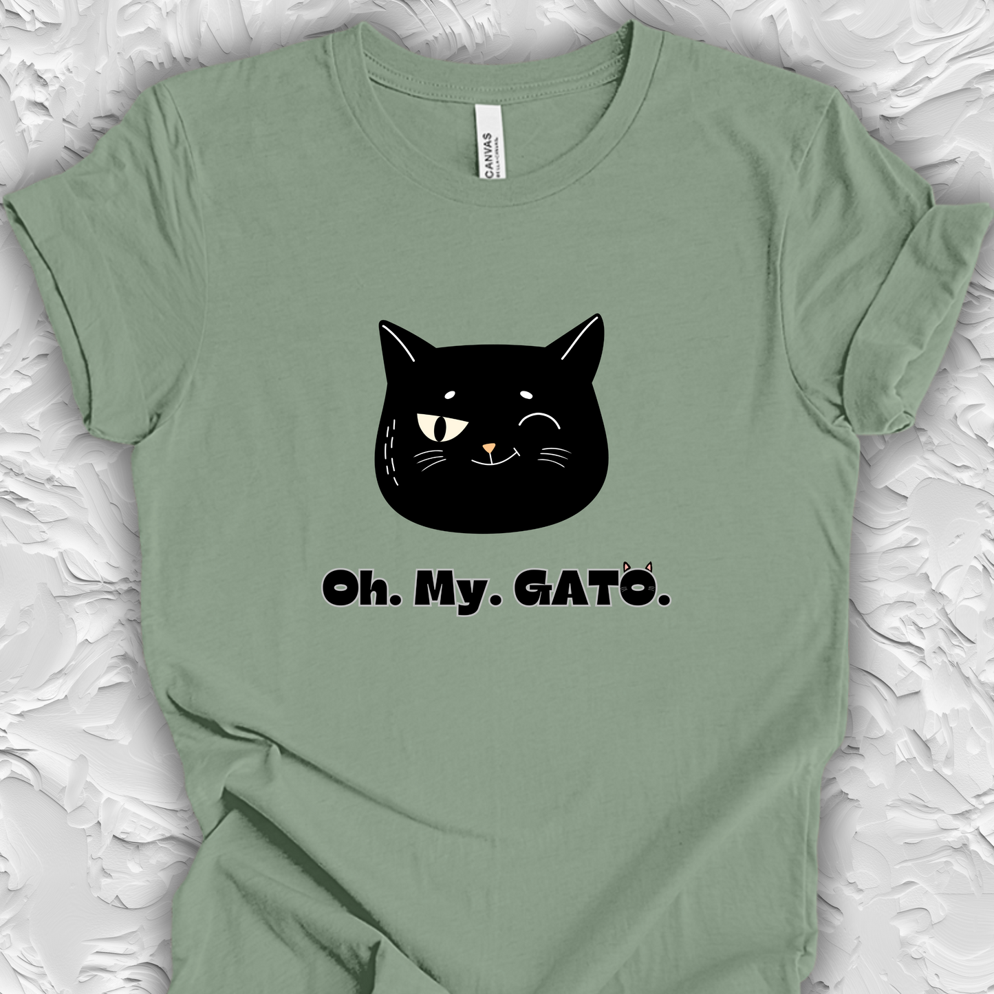 Black Cat TShirt - Oh My Gato Unisex Crew