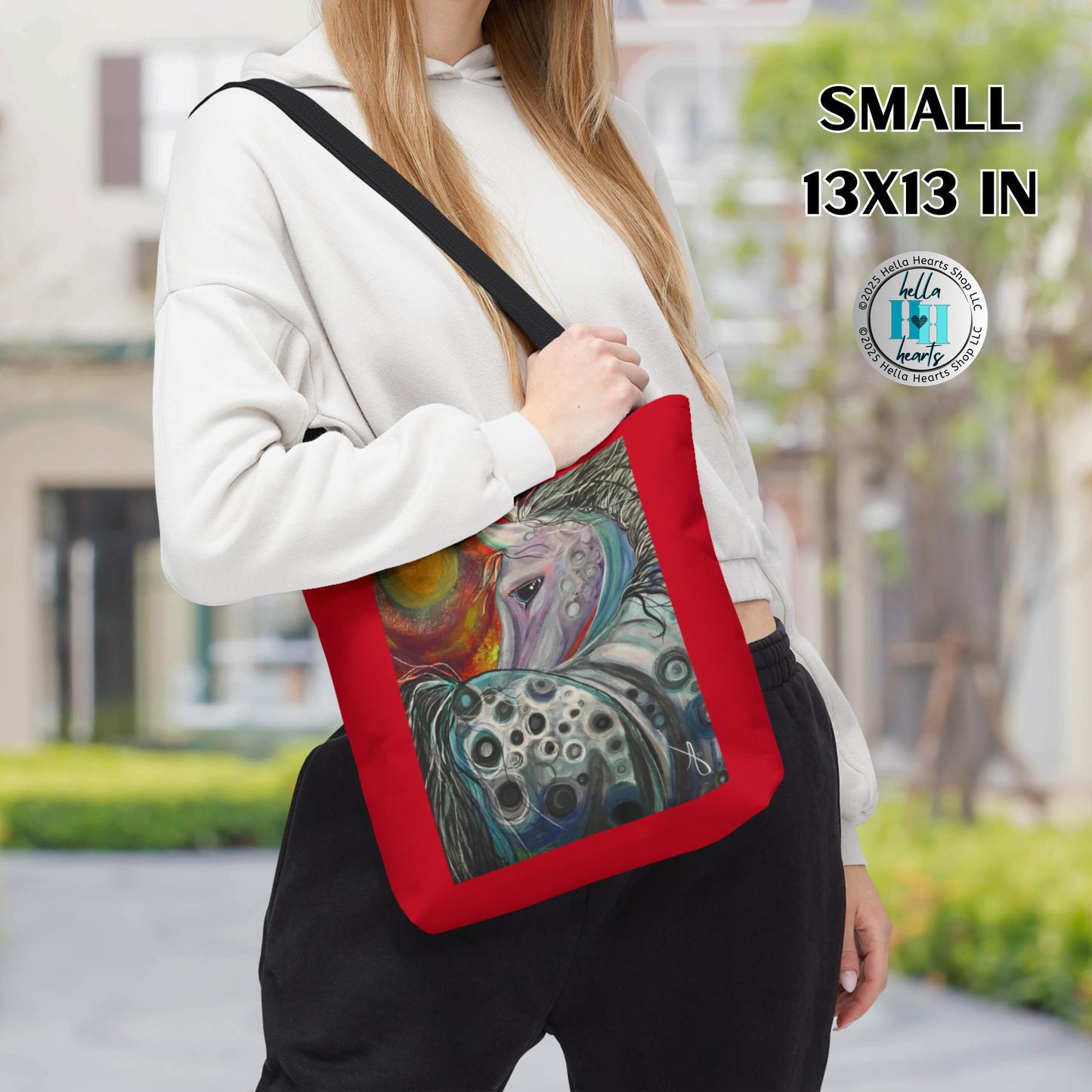 Appaloosa Tote Bag - Original Art, Venus Appaloosa from Mama Mosaic Artworks - 3 Sizes