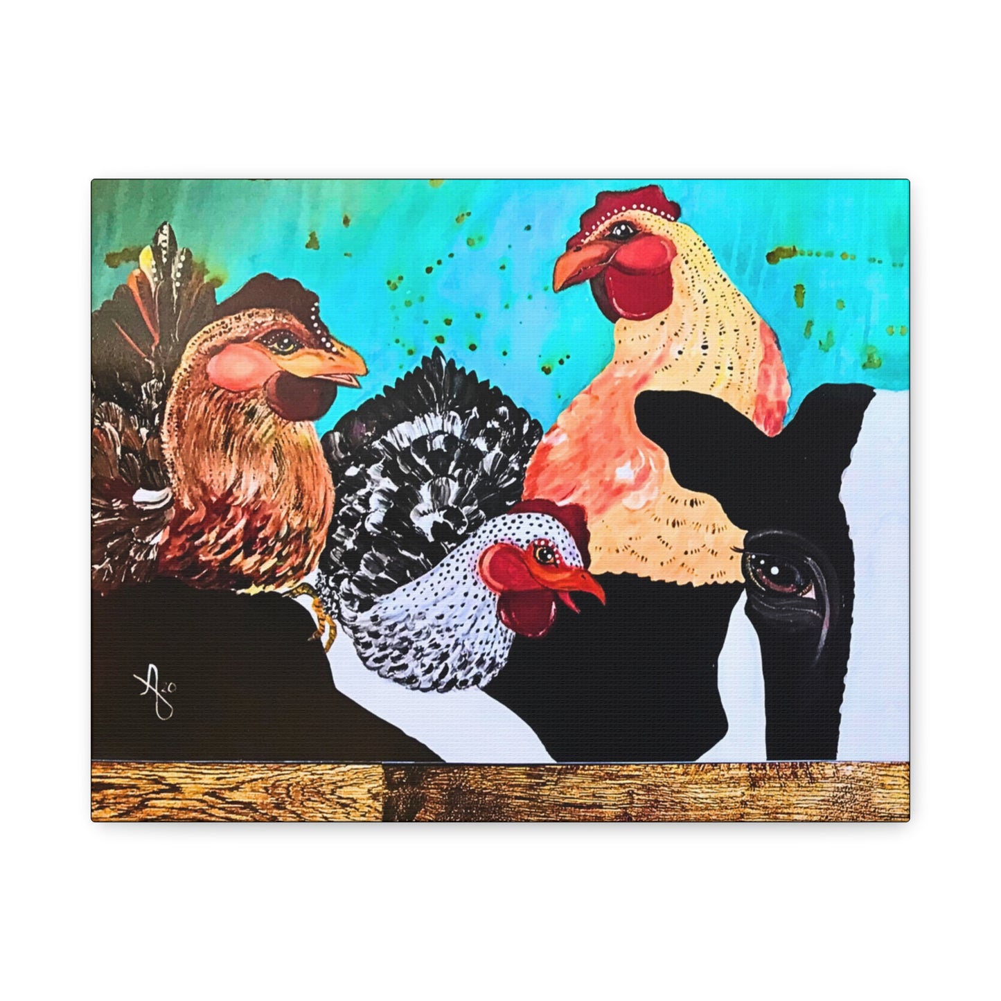 Cows and Chickens Wall Art